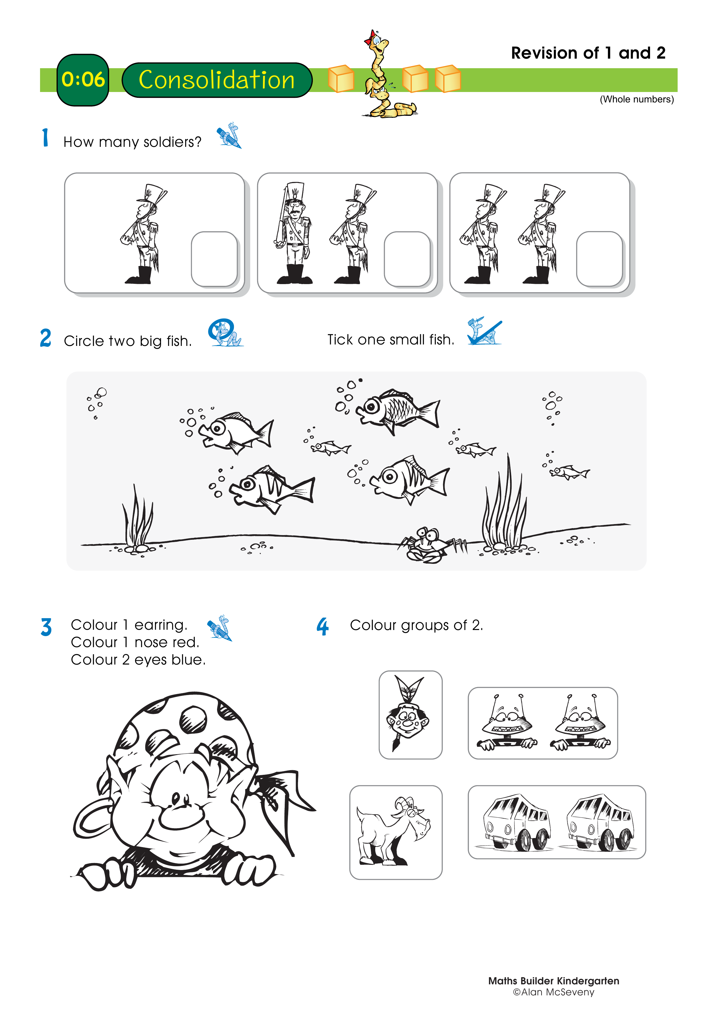 Revision of 1 and 2 — worksheet preview