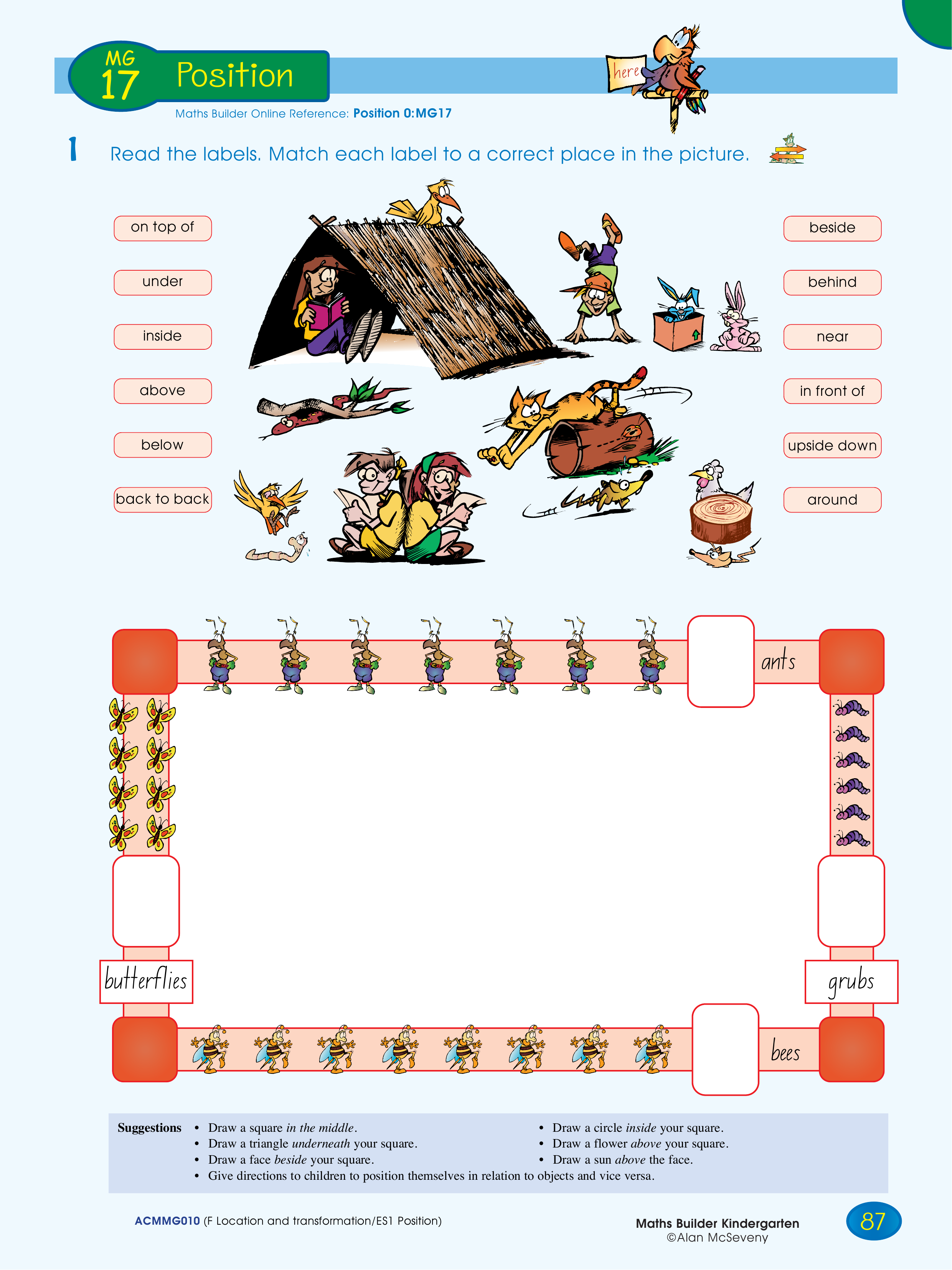 Position — worksheet preview