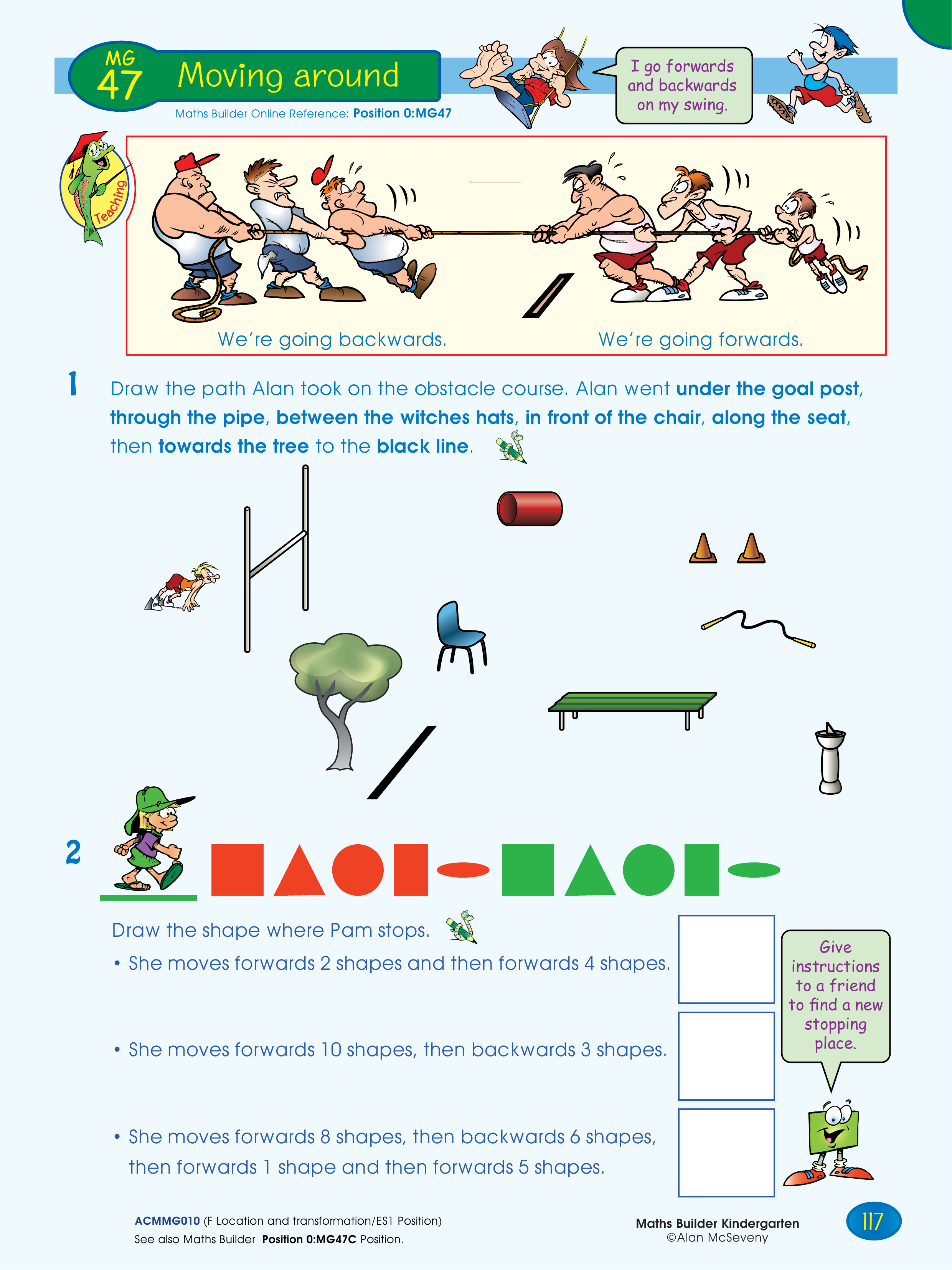 Moving around — worksheet preview