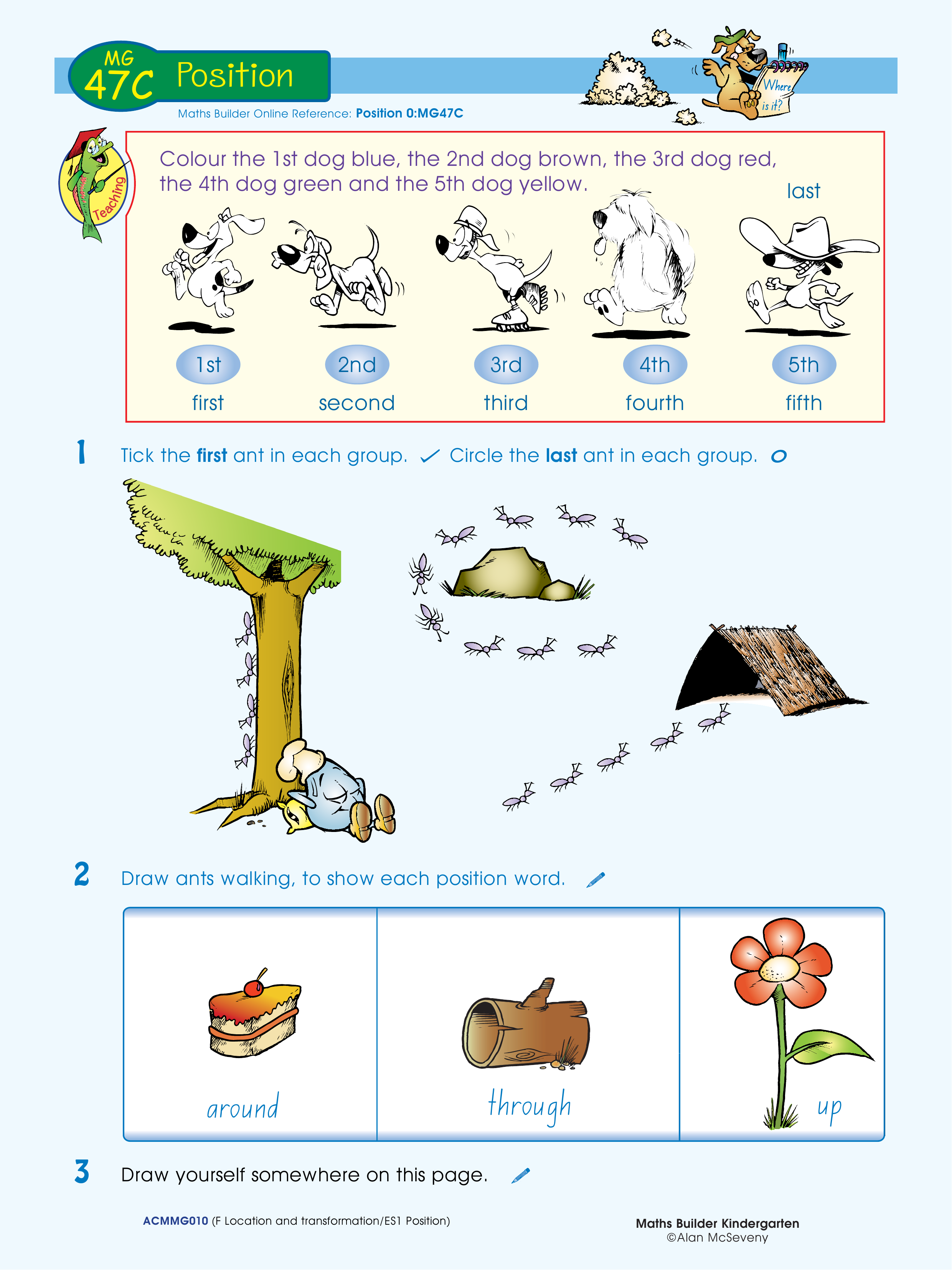 Position — worksheet preview