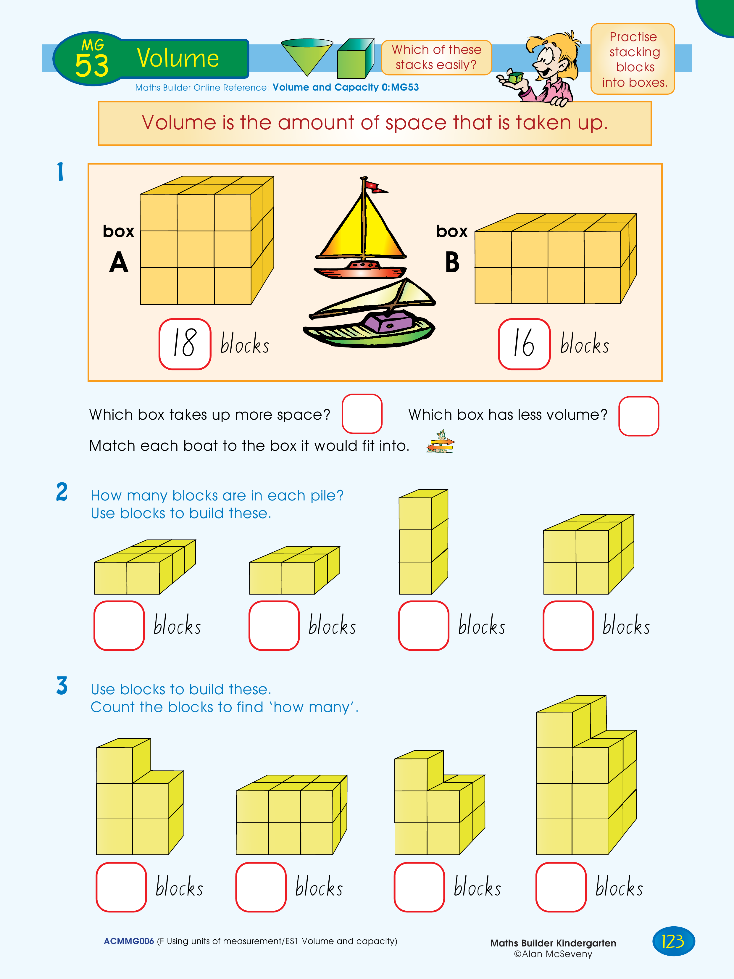 Volume — worksheet preview
