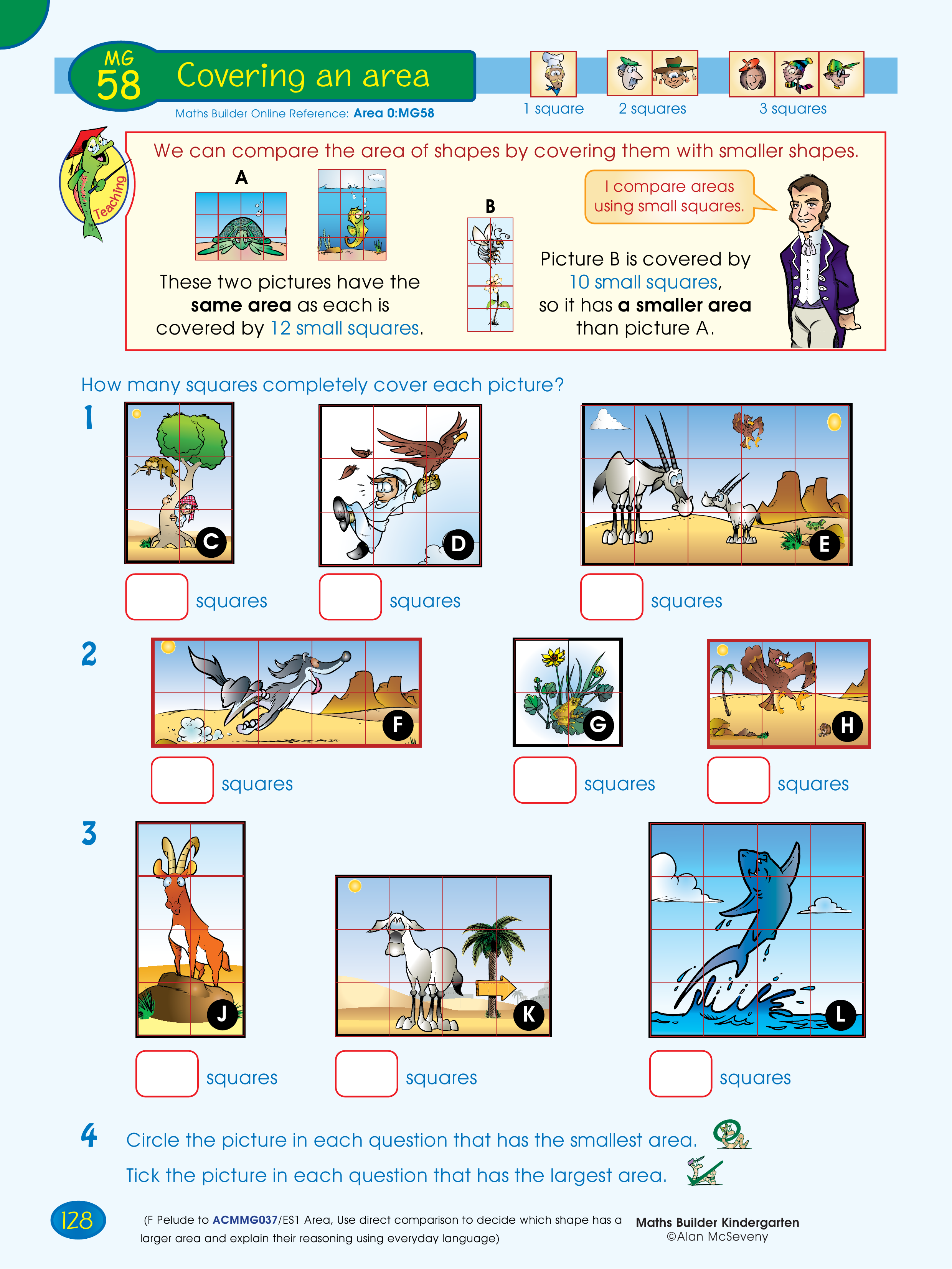 Covering an area — worksheet preview