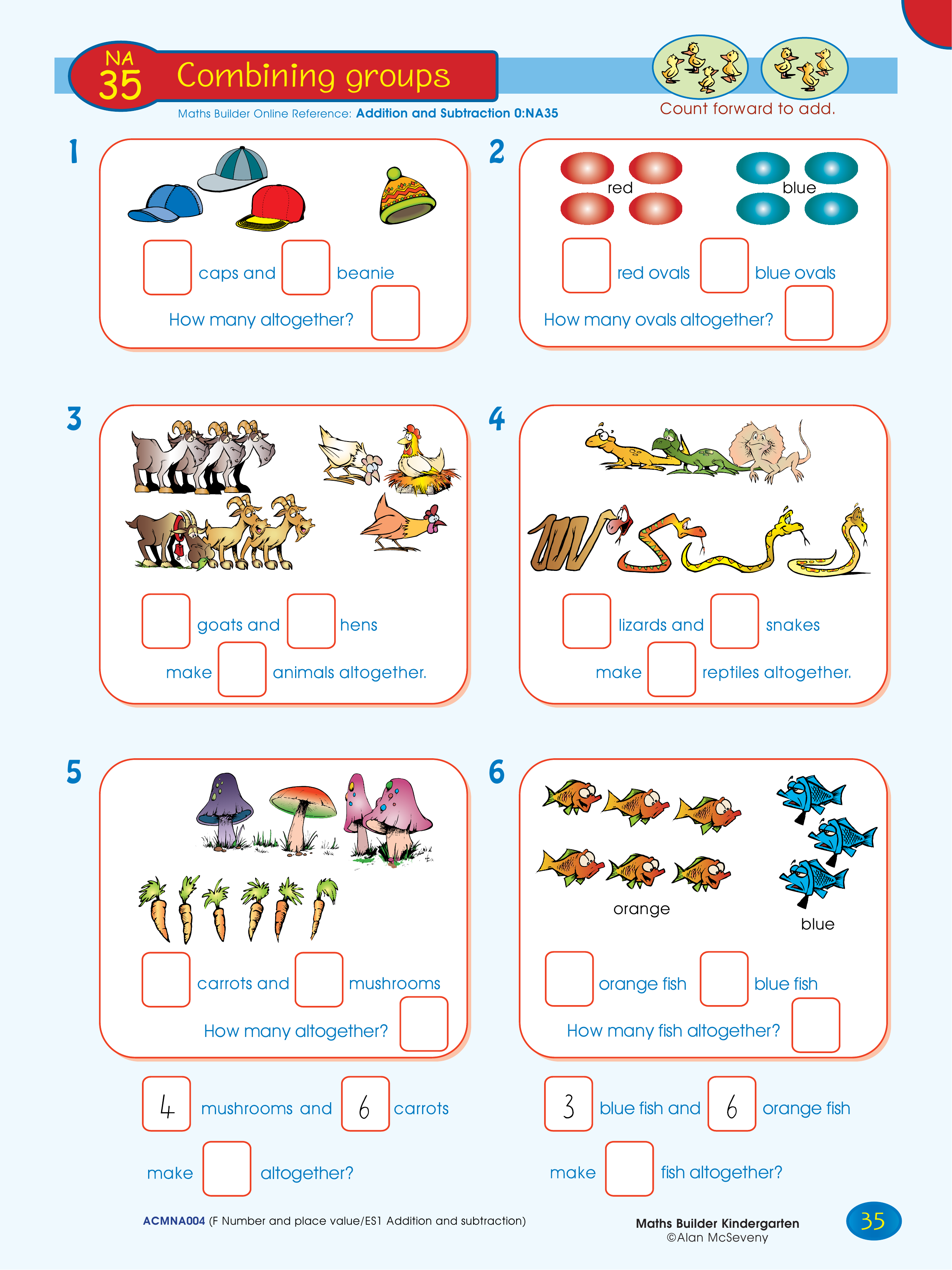 Combining groups — worksheet preview