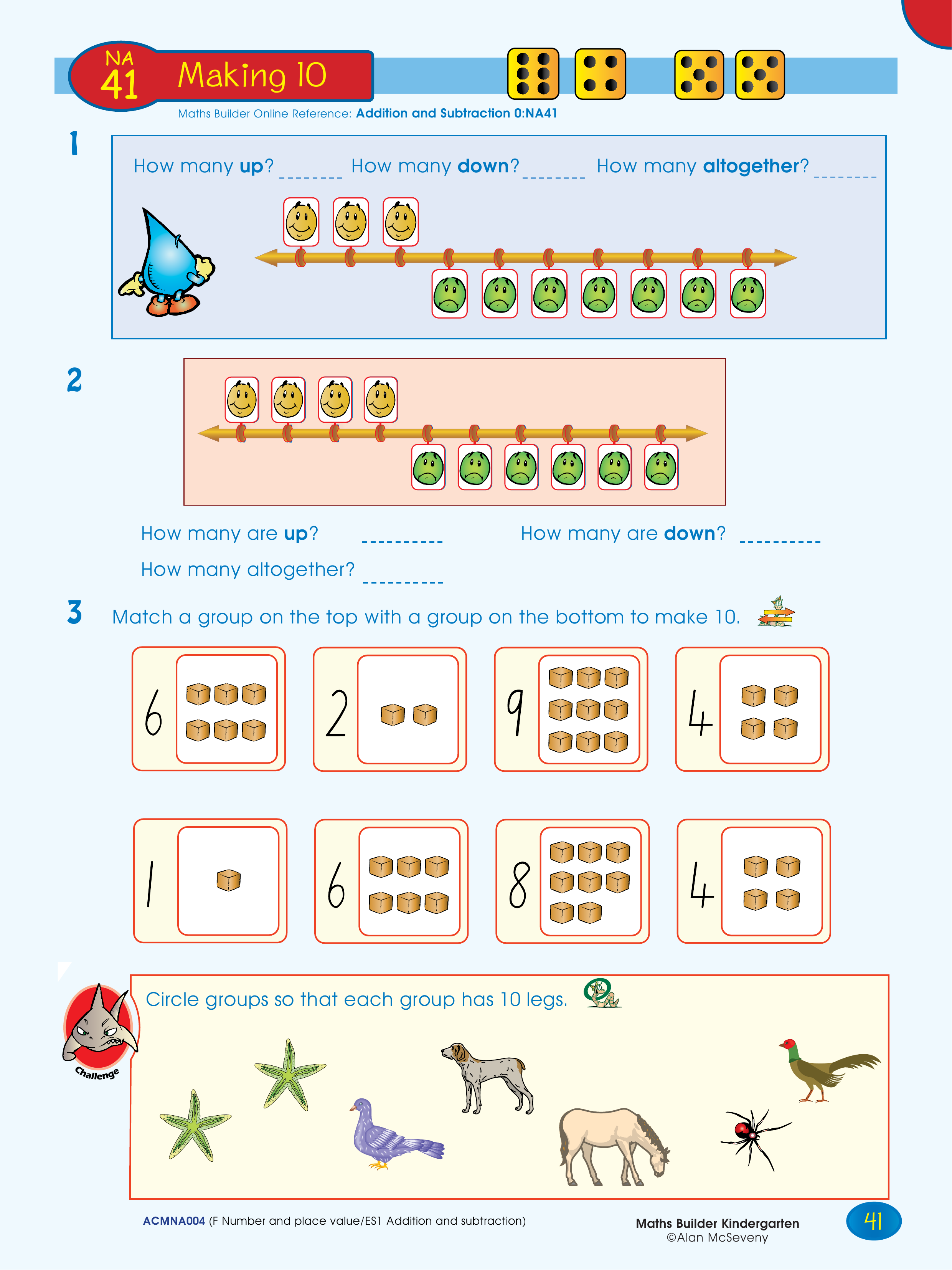 Making 10 — worksheet preview