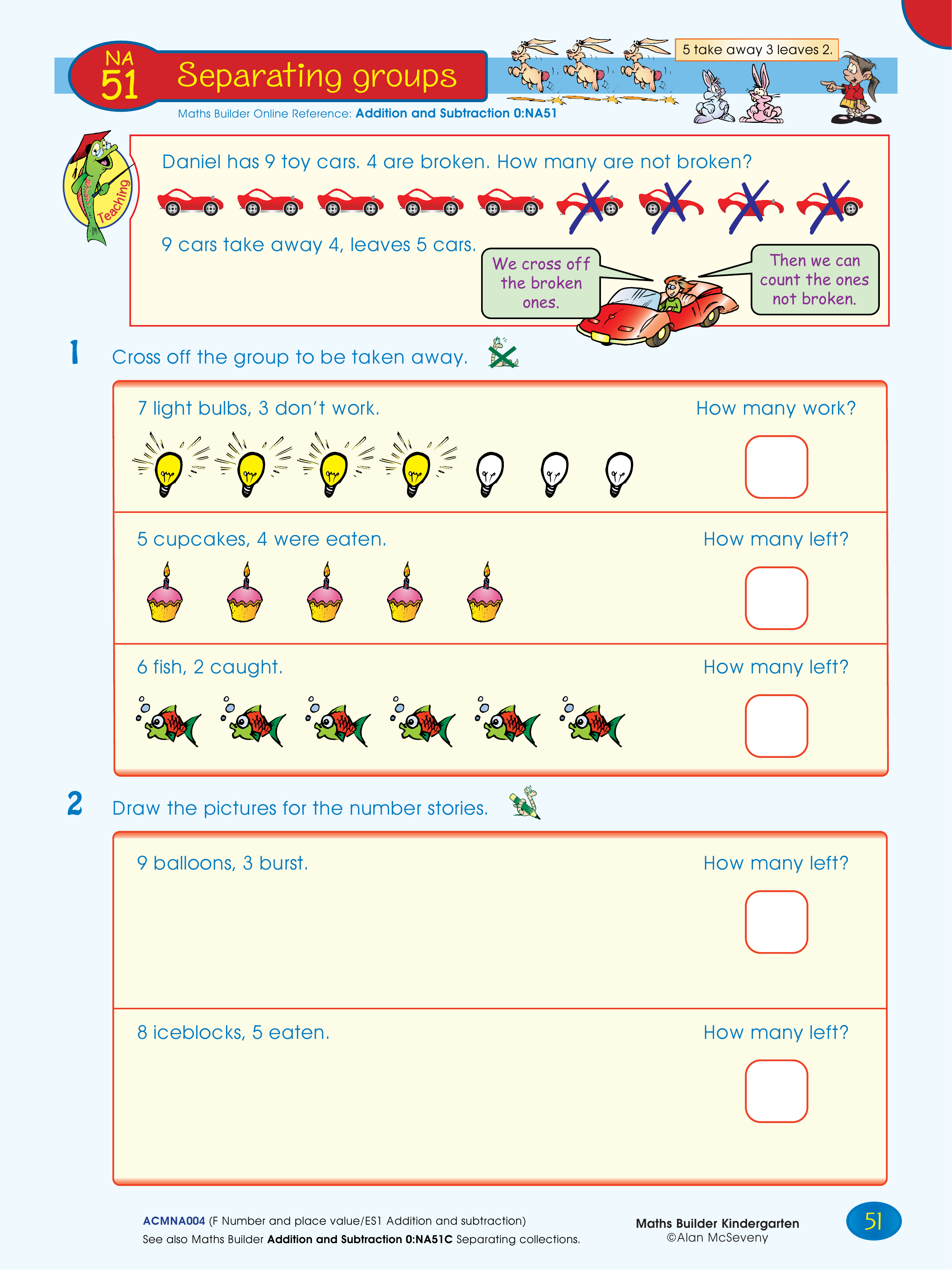 Separating groups — worksheet preview