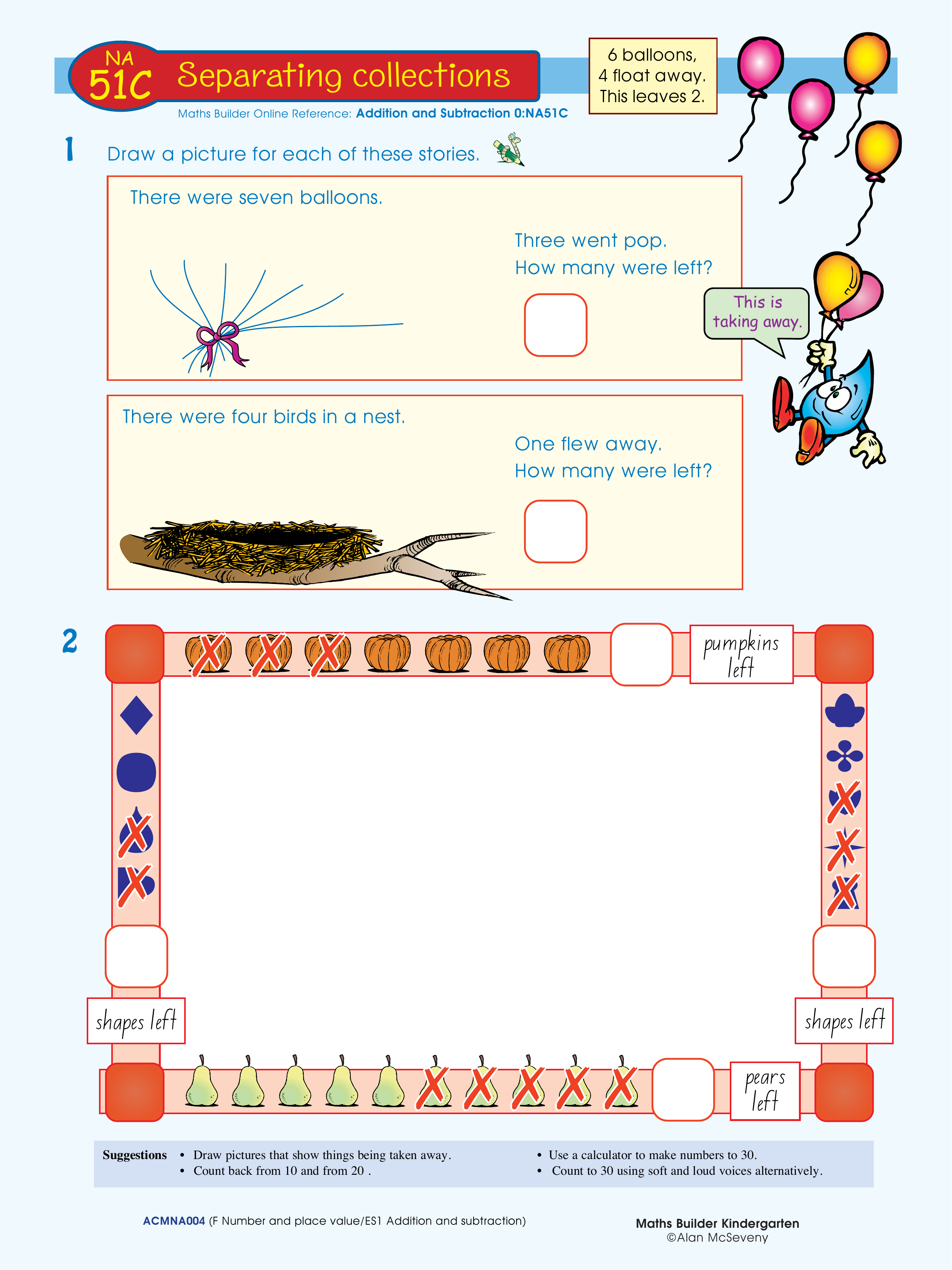 Separating collections — worksheet preview