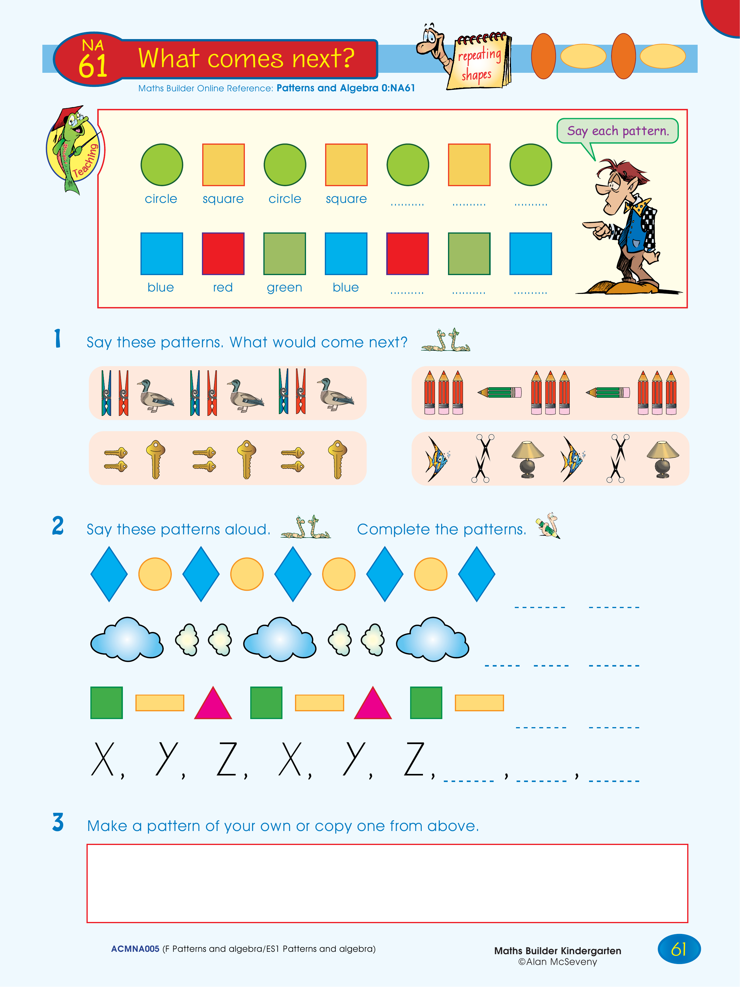 What comes next? — worksheet preview