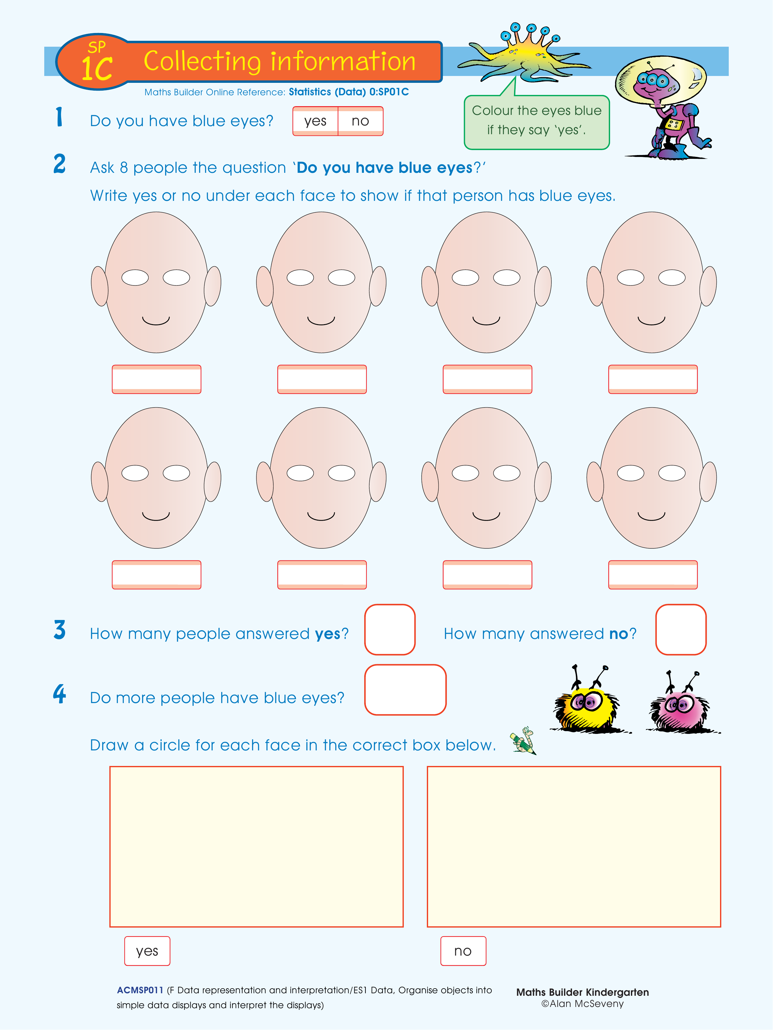 Collecting information — worksheet preview