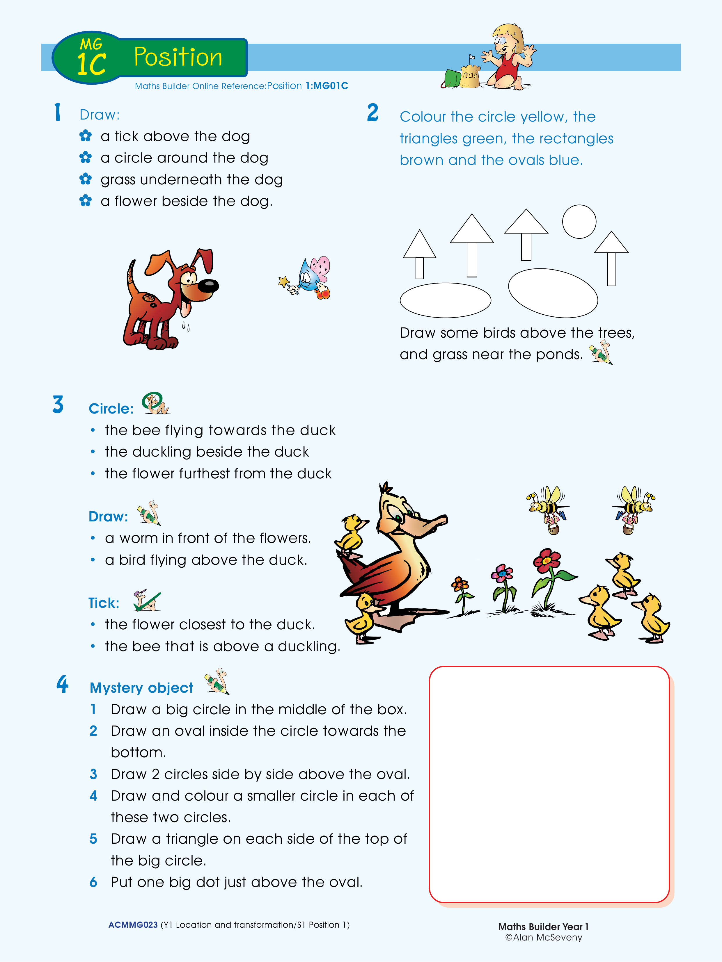 Position — worksheet preview
