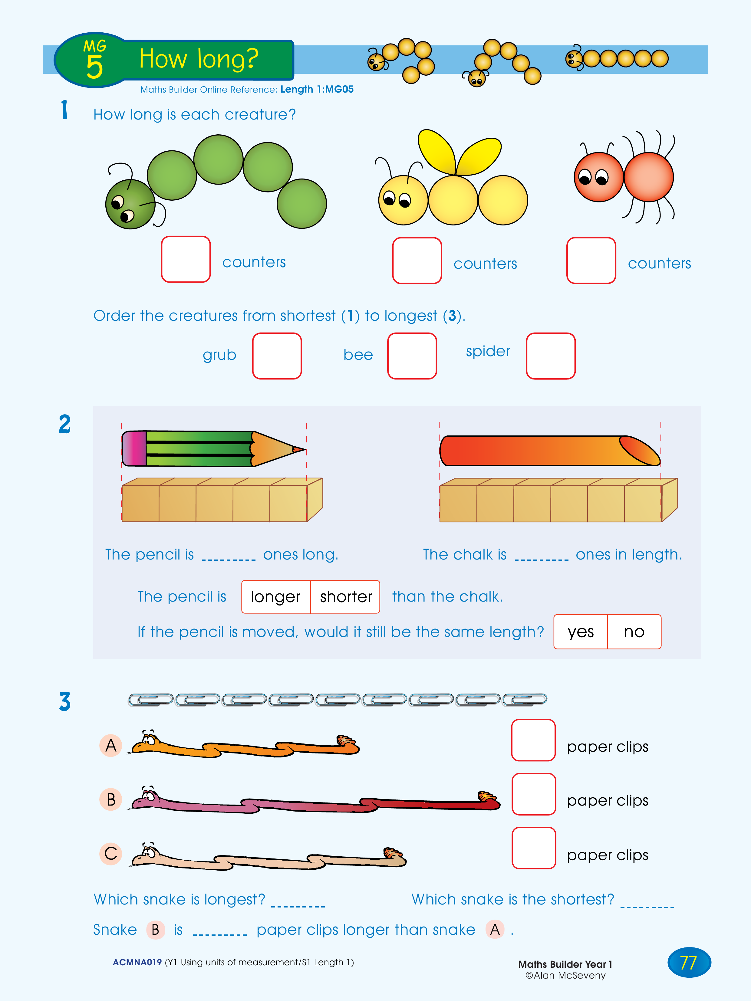 How long? — worksheet preview