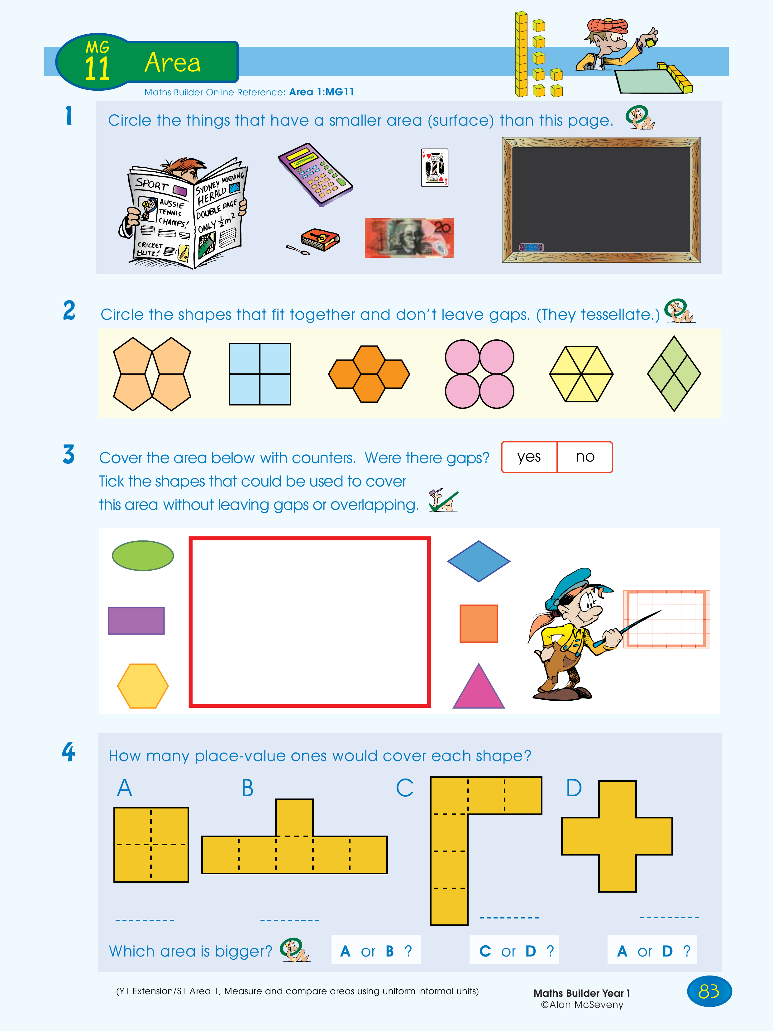 Area — worksheet preview