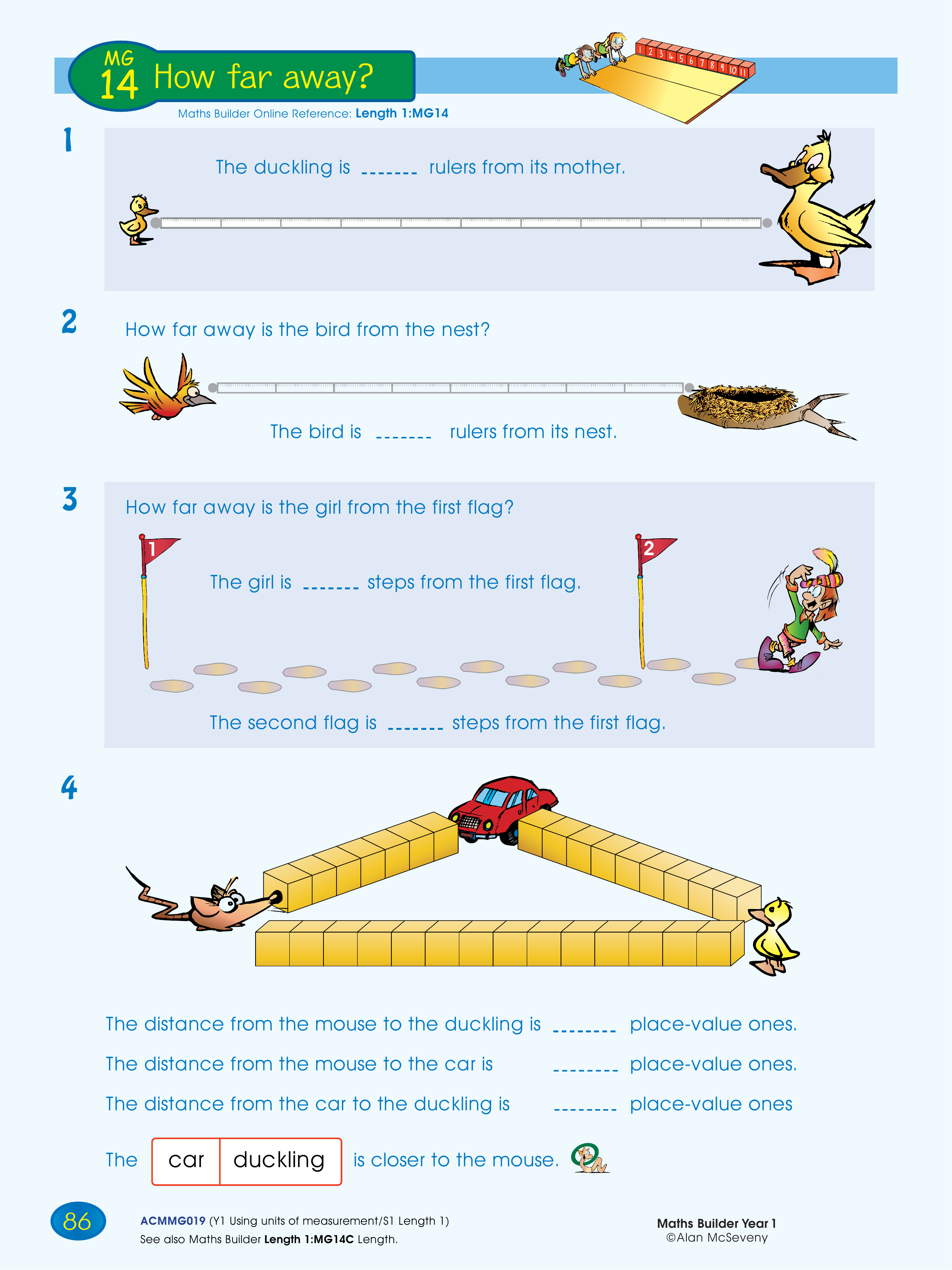How far away? — worksheet preview