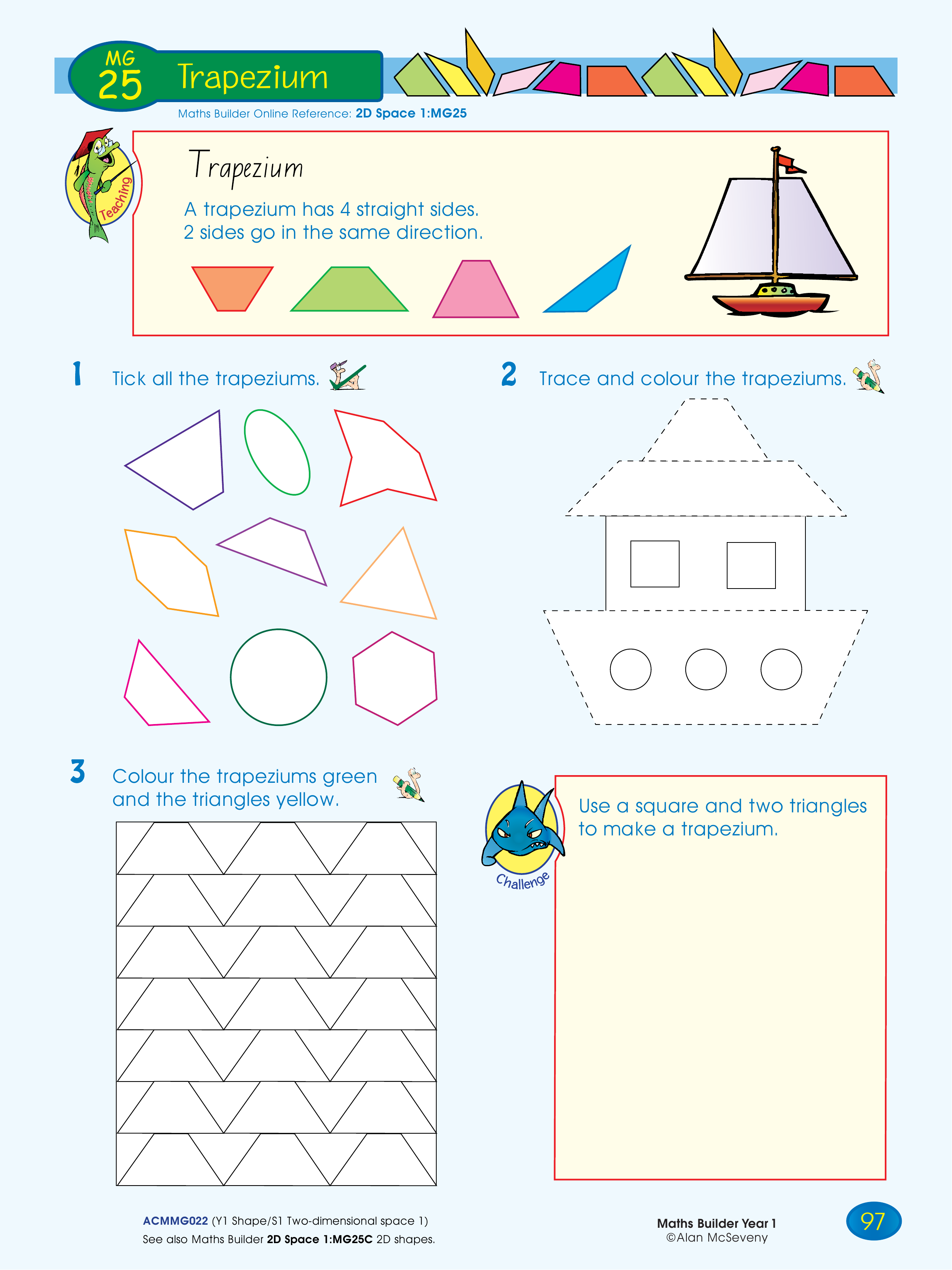 Trapezium — worksheet preview