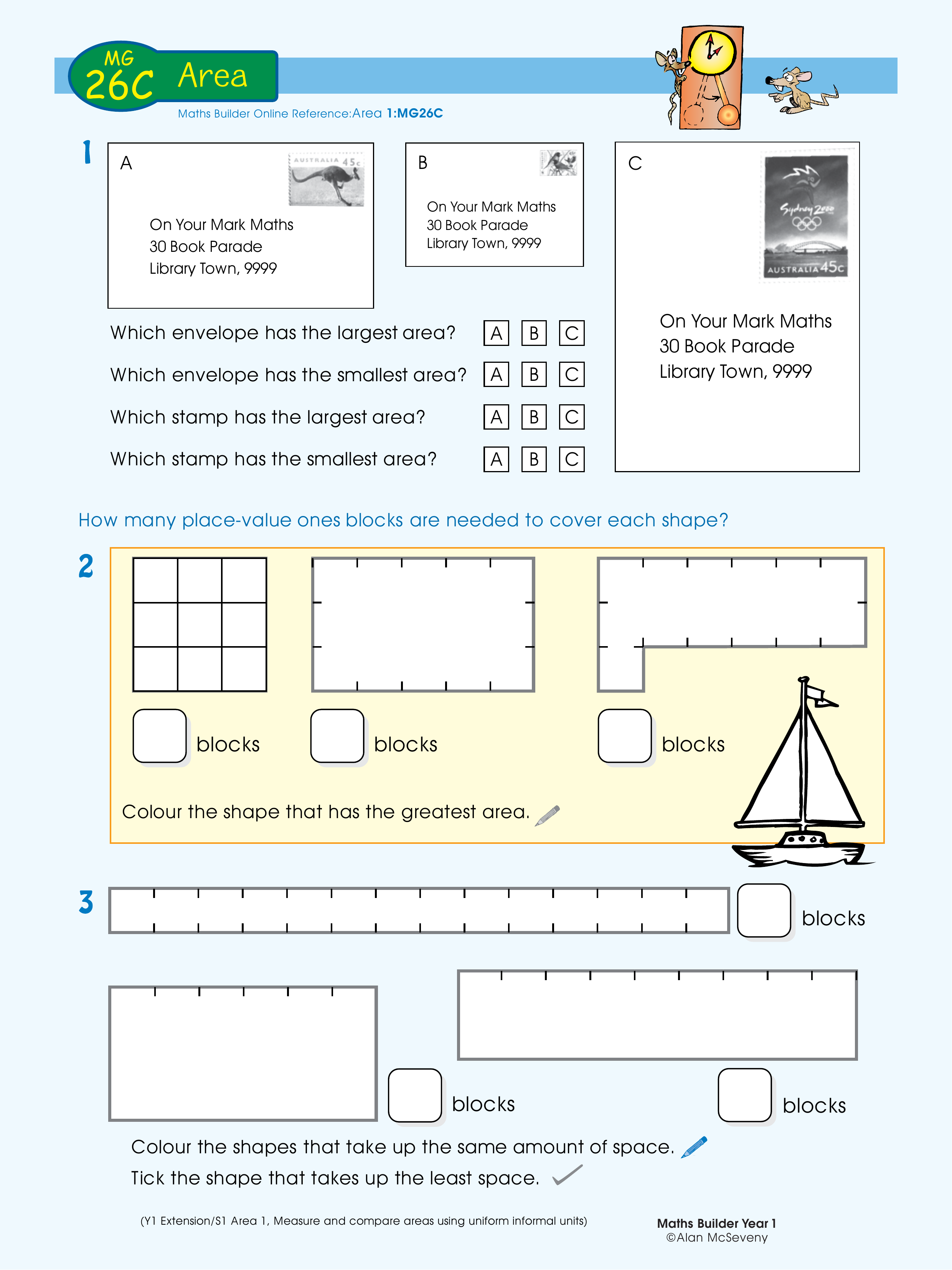 Area — worksheet preview