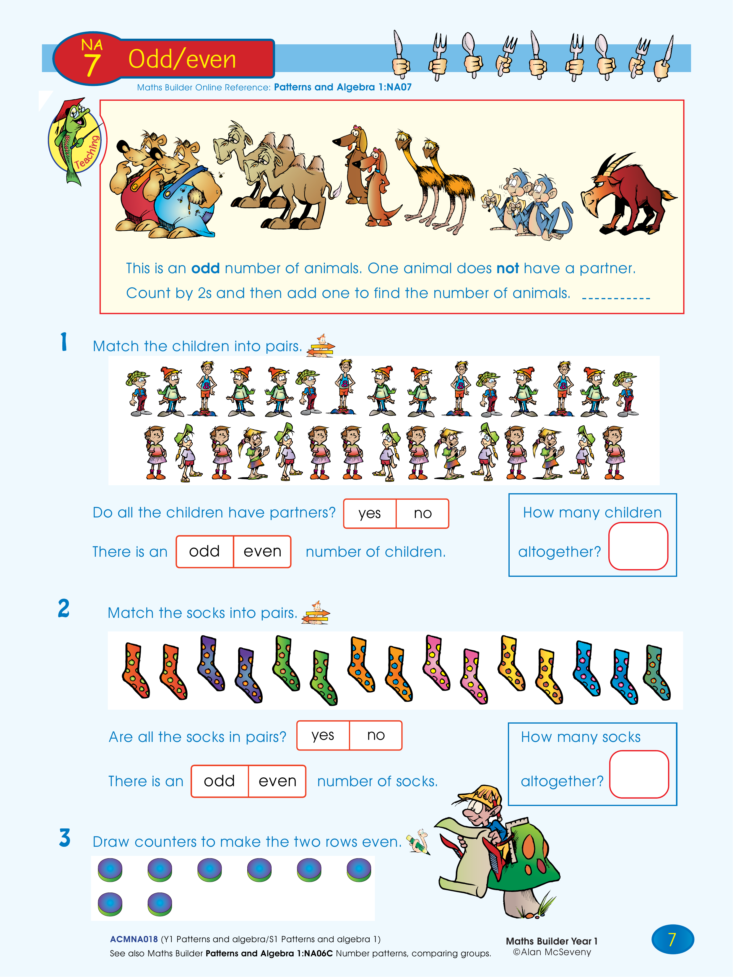 Odd / even — worksheet preview