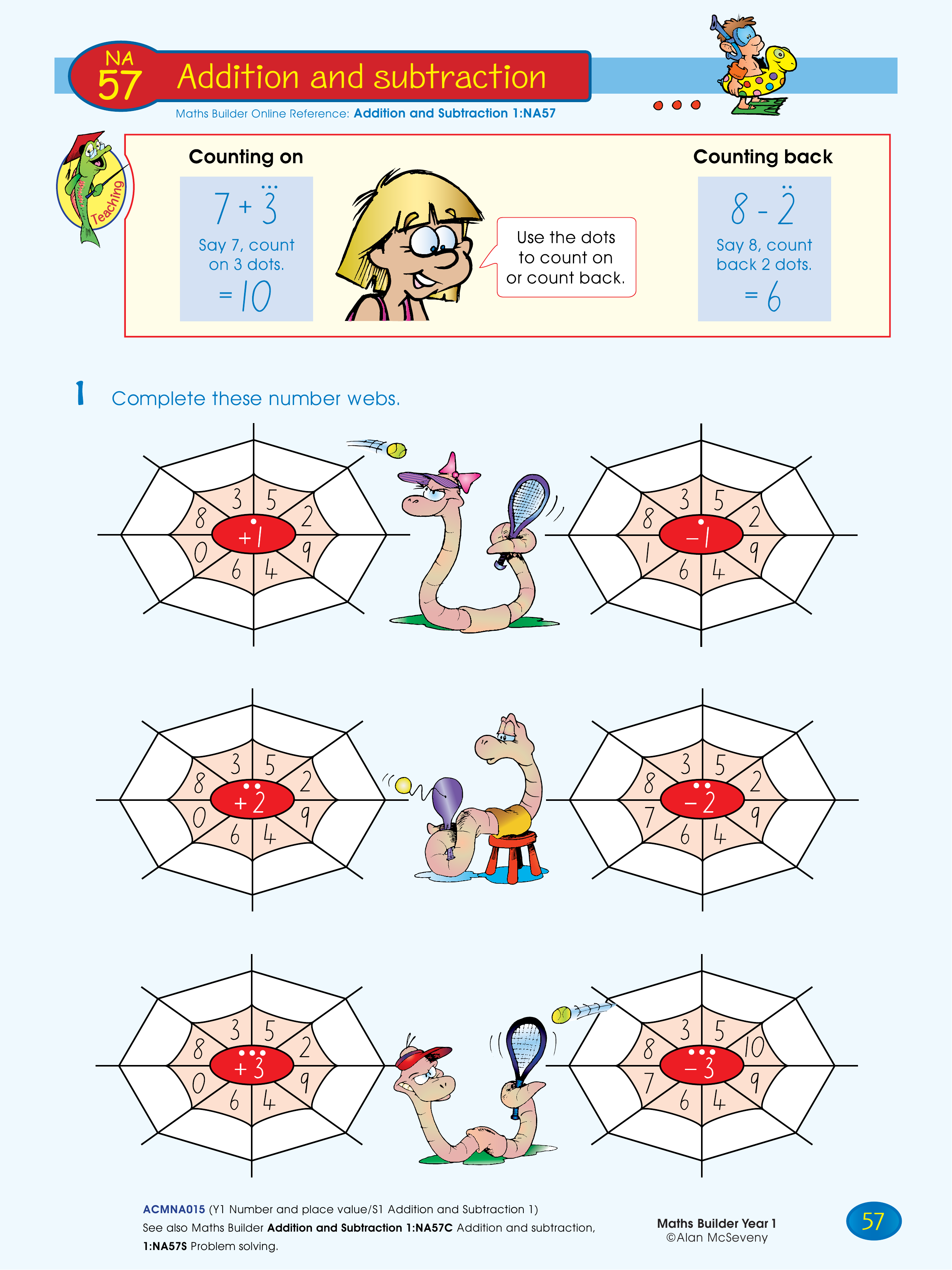 Addition & subtraction — worksheet preview