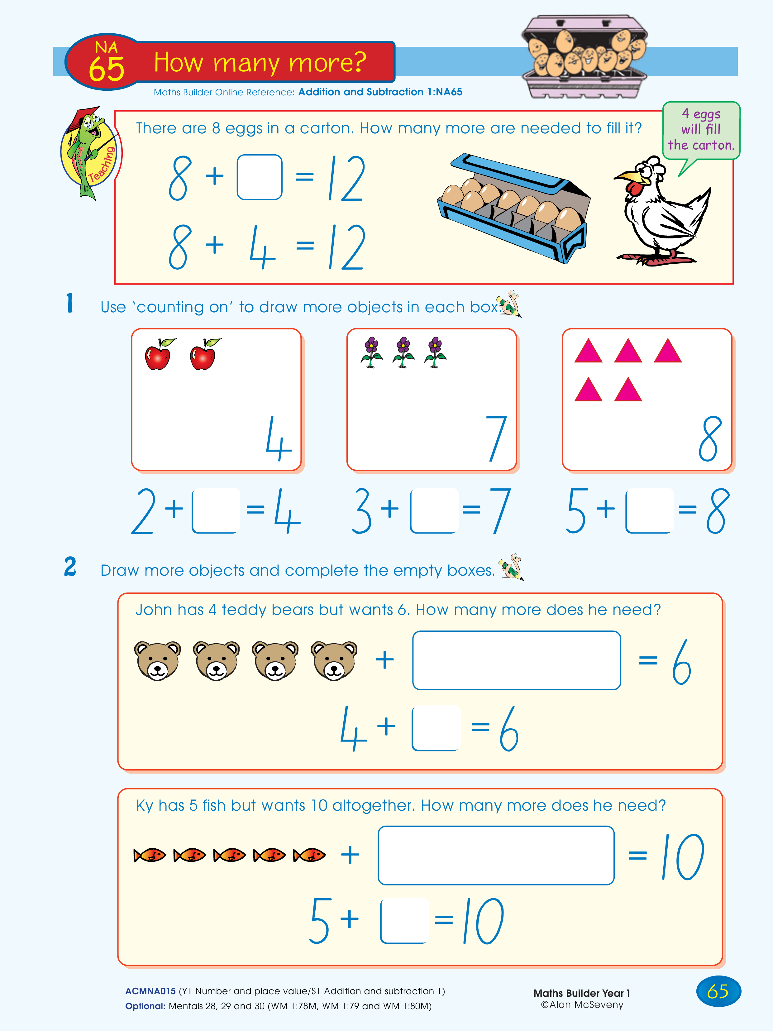 How many more? — worksheet preview