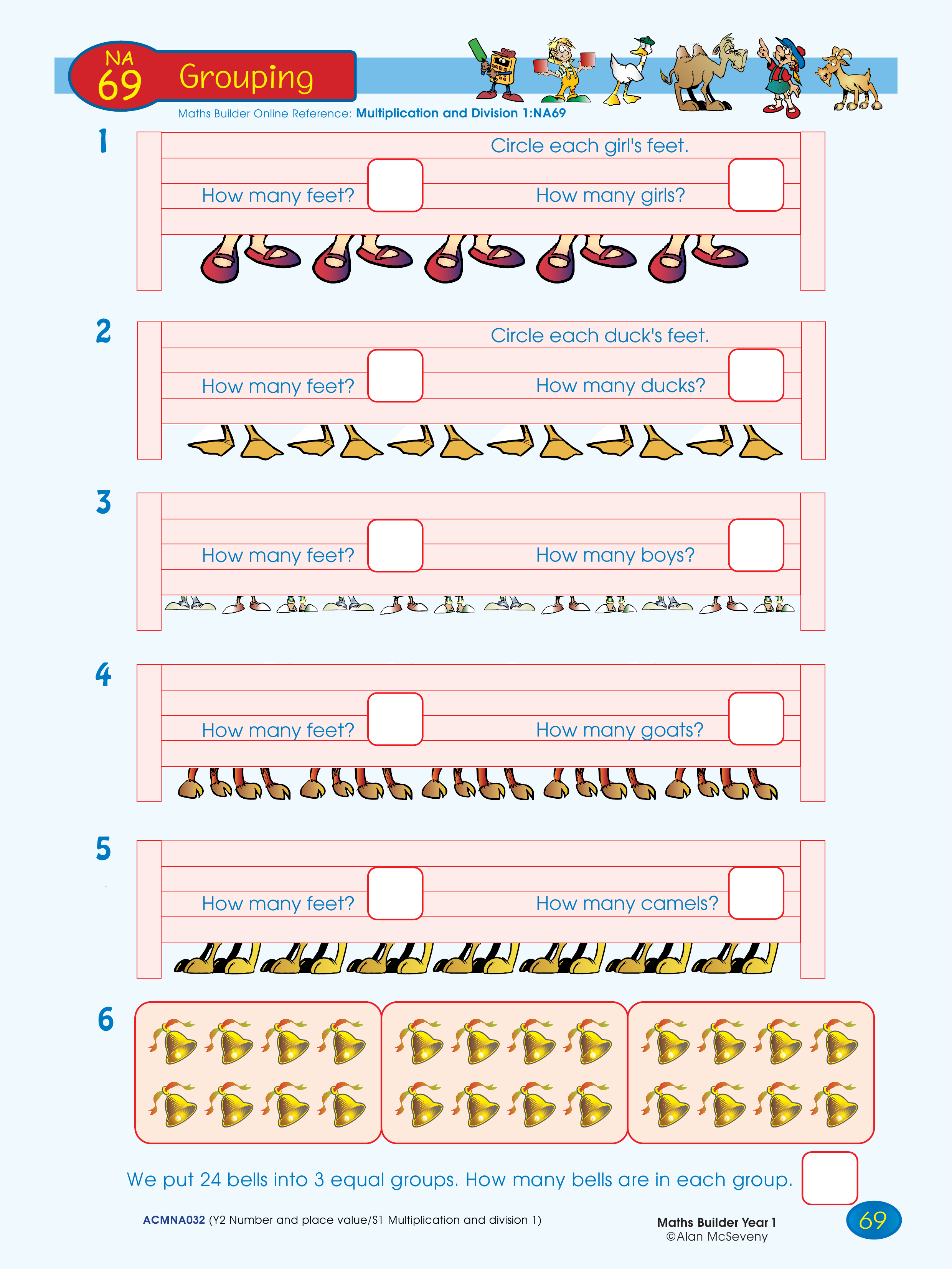 Grouping — worksheet preview
