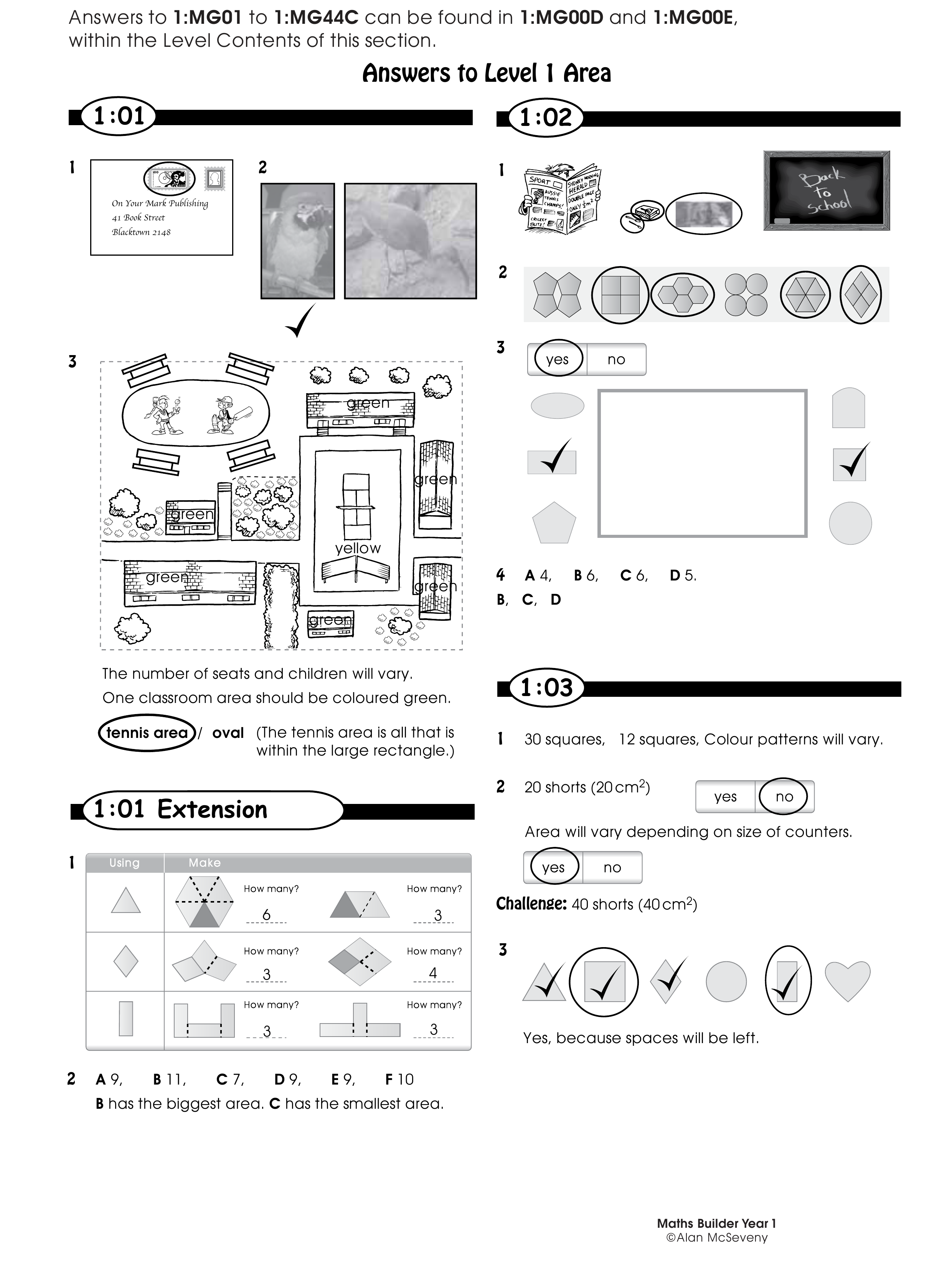 Answers — worksheet preview