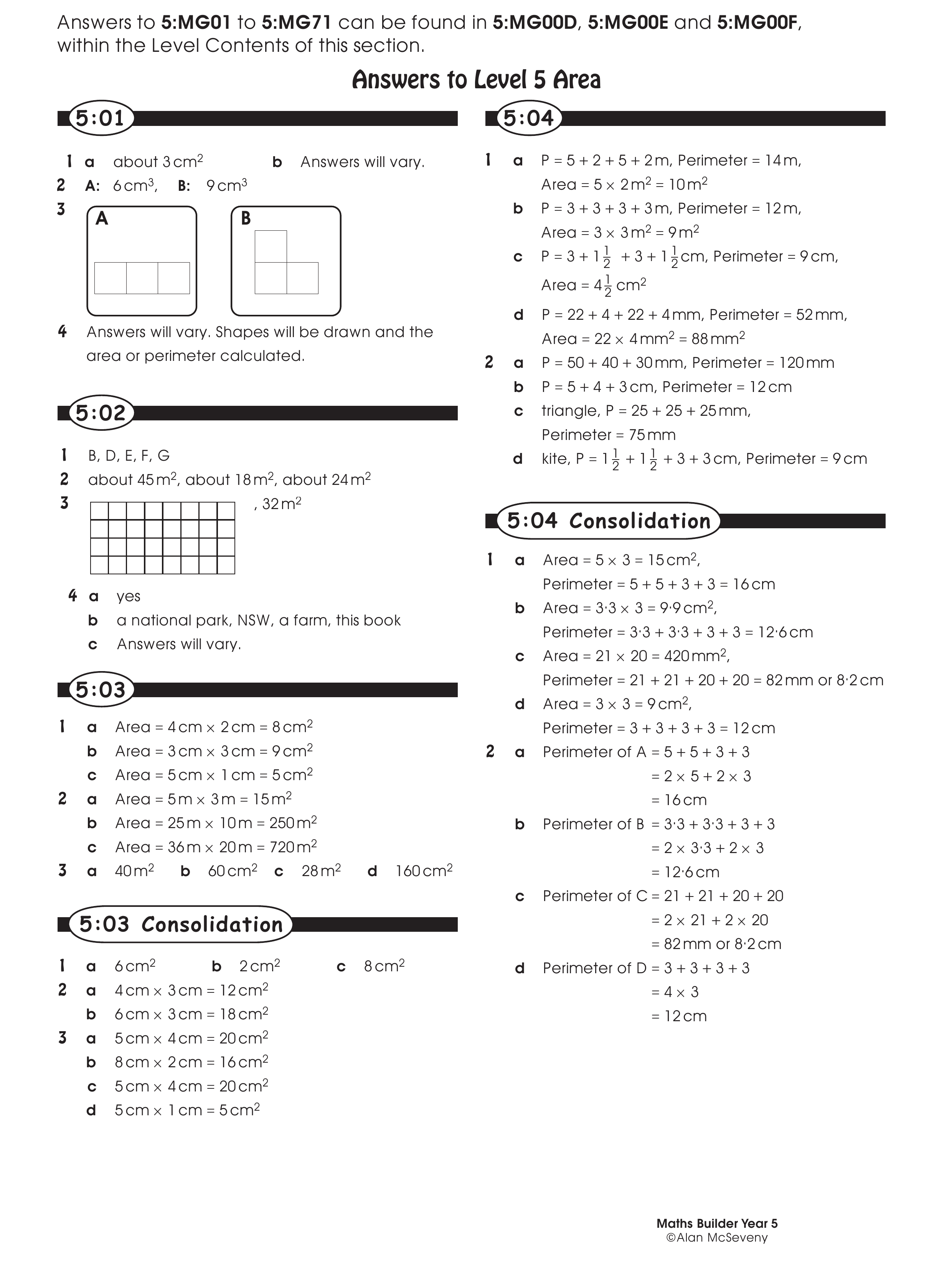 Answers — worksheet preview