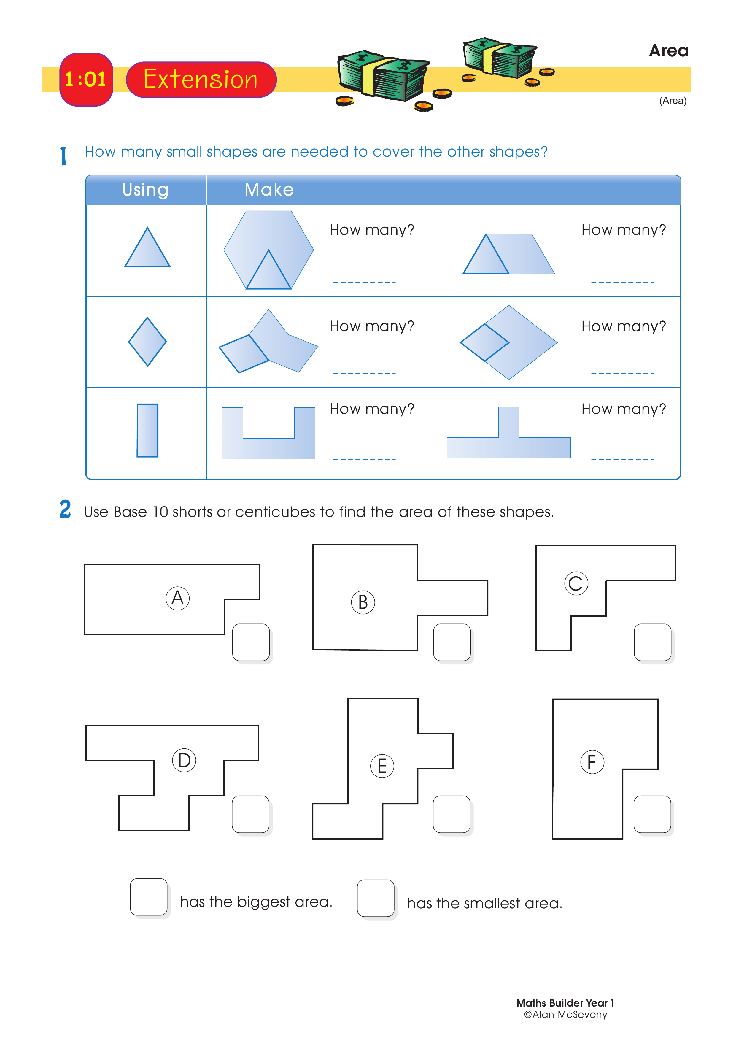 Area — worksheet preview