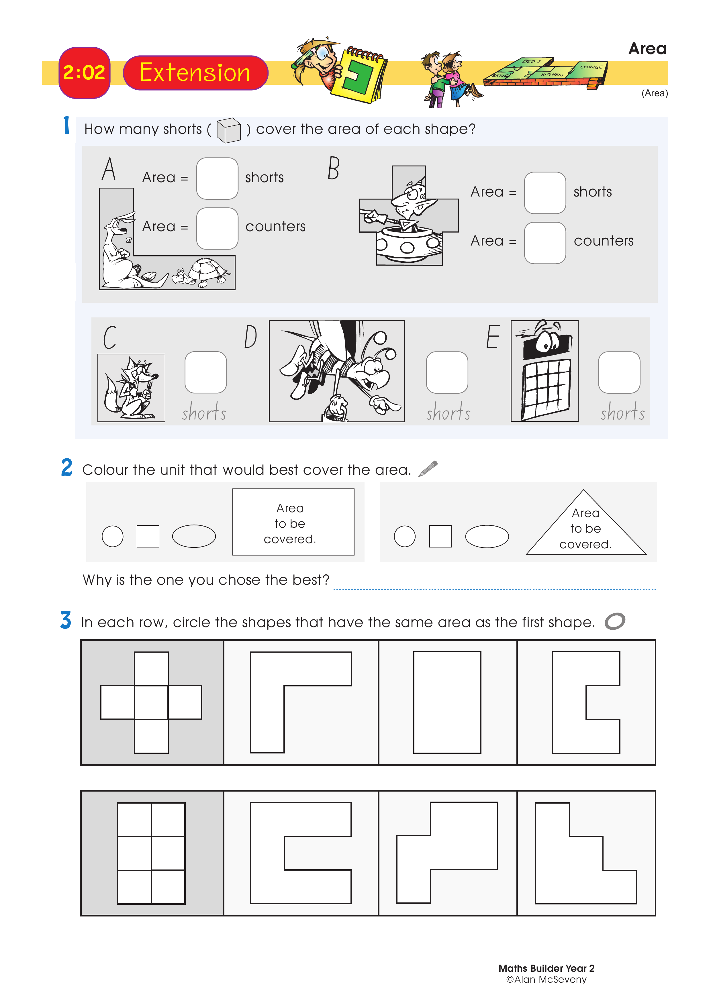 Area — worksheet preview