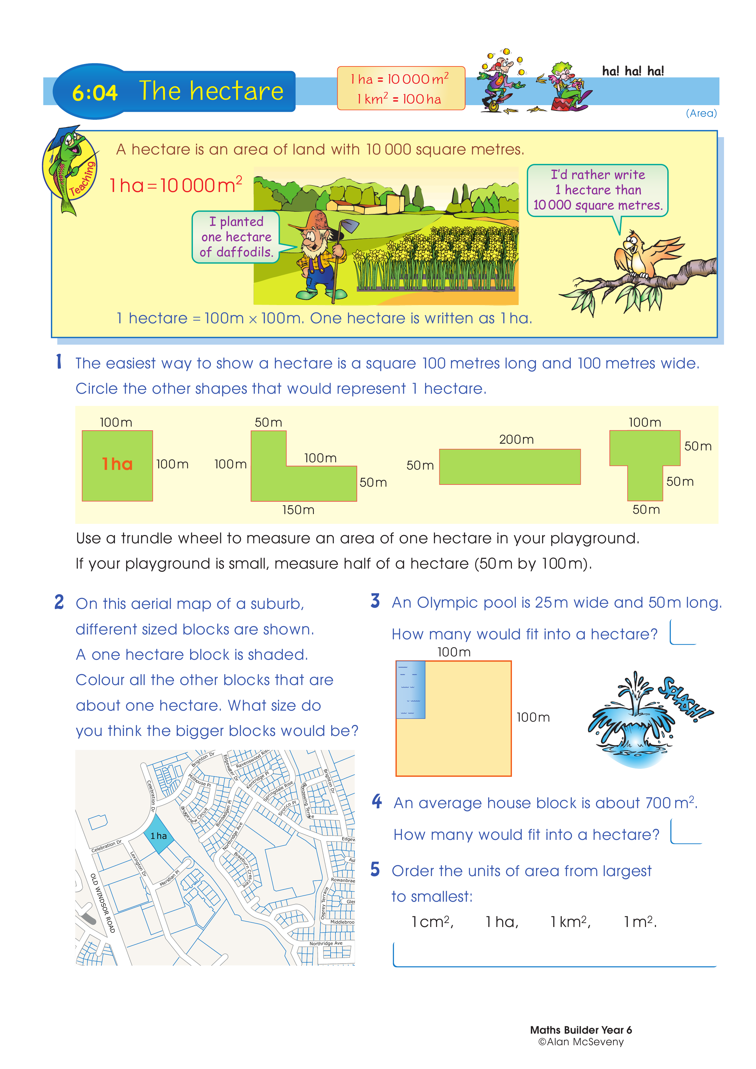 The hectare — worksheet preview
