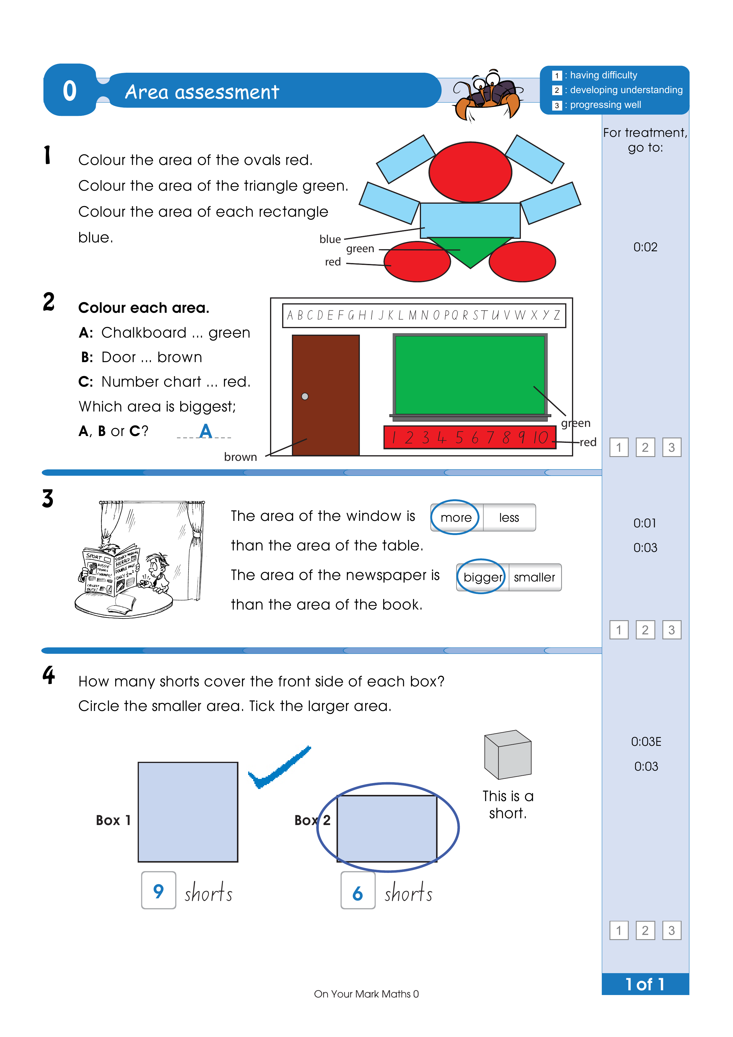 Assessment test answers — worksheet preview