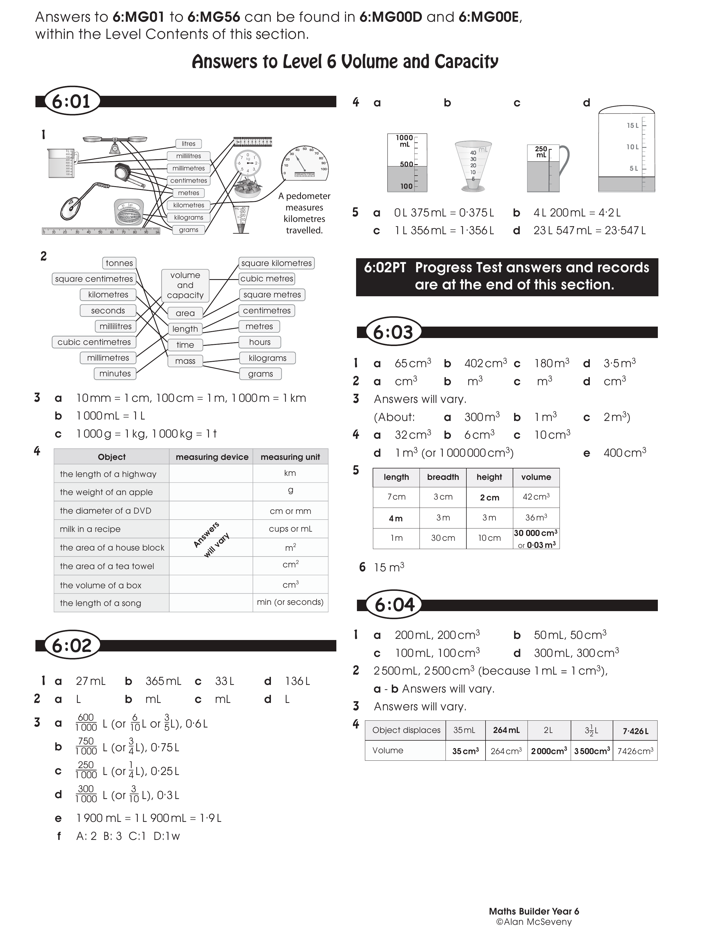 Answers — worksheet preview