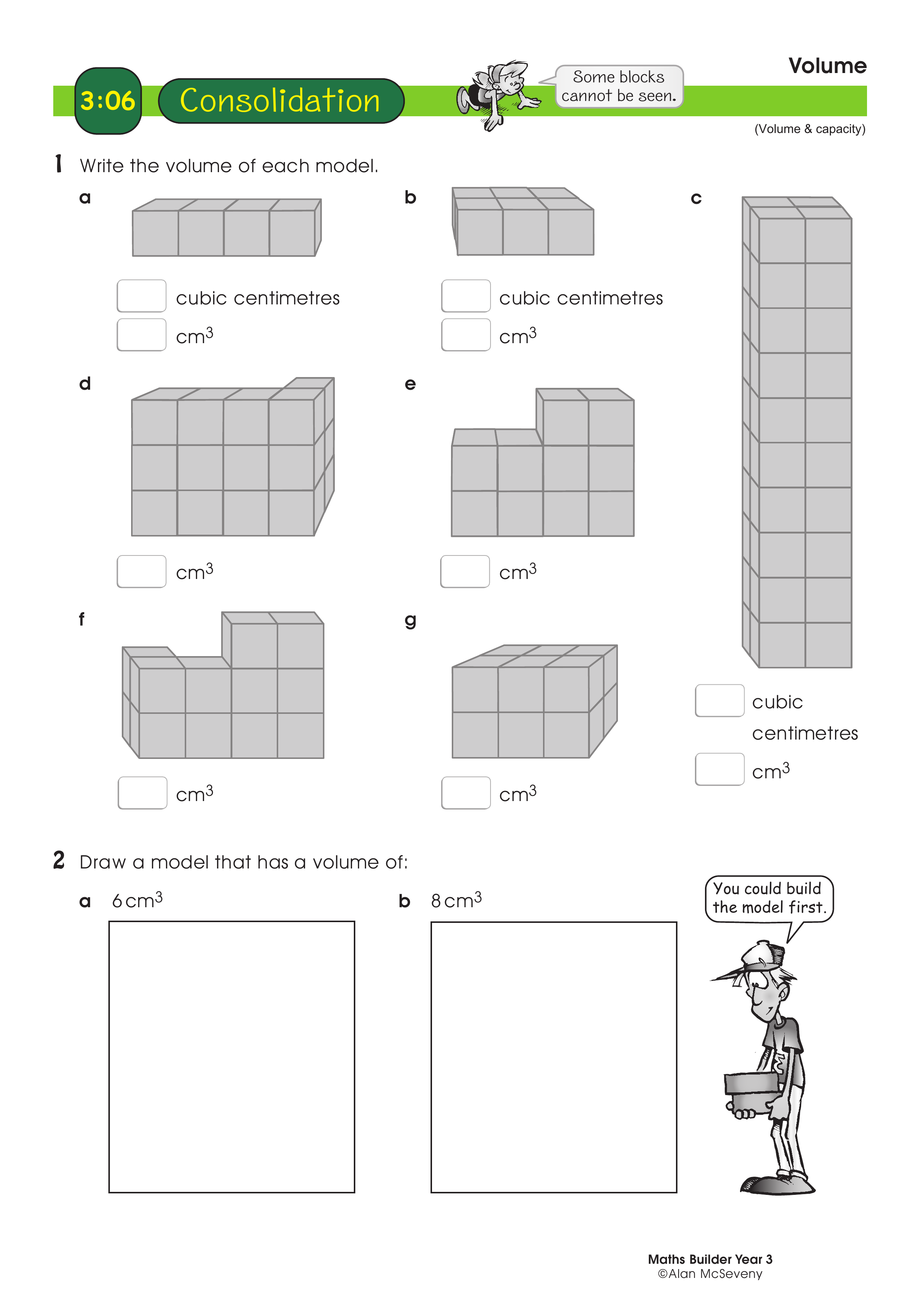 Volume — worksheet preview