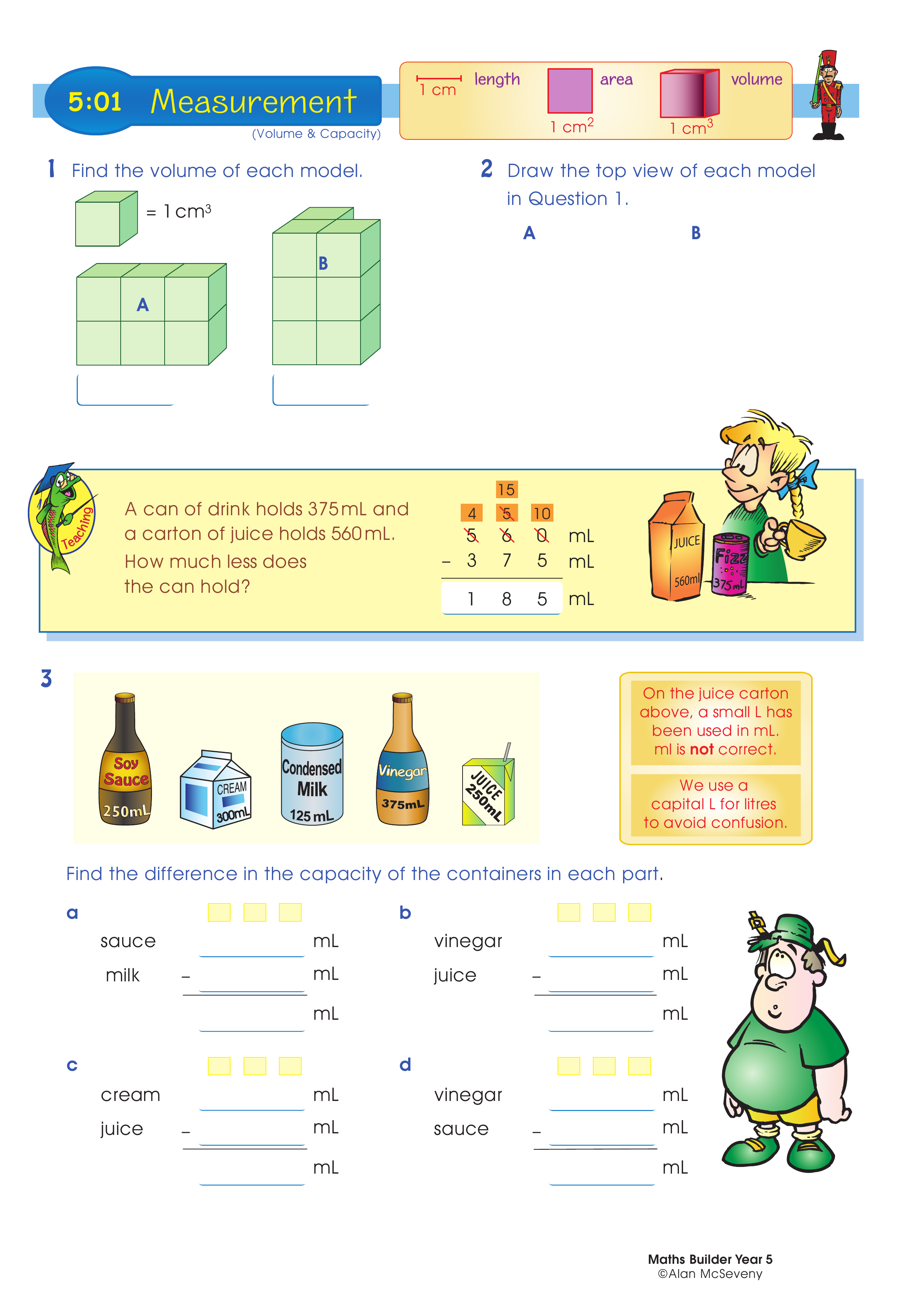 Measurement — worksheet preview