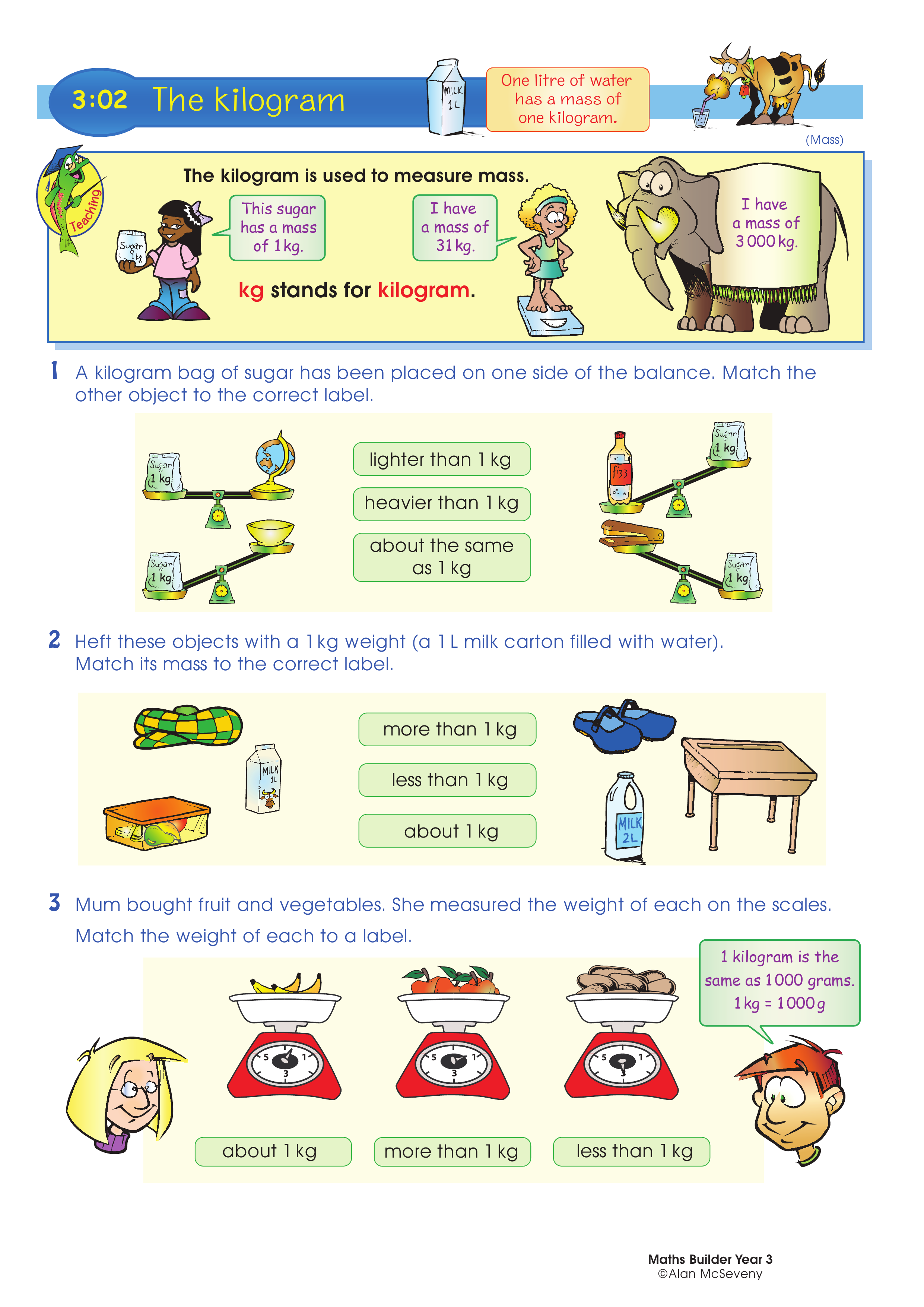 The kilogram — worksheet preview