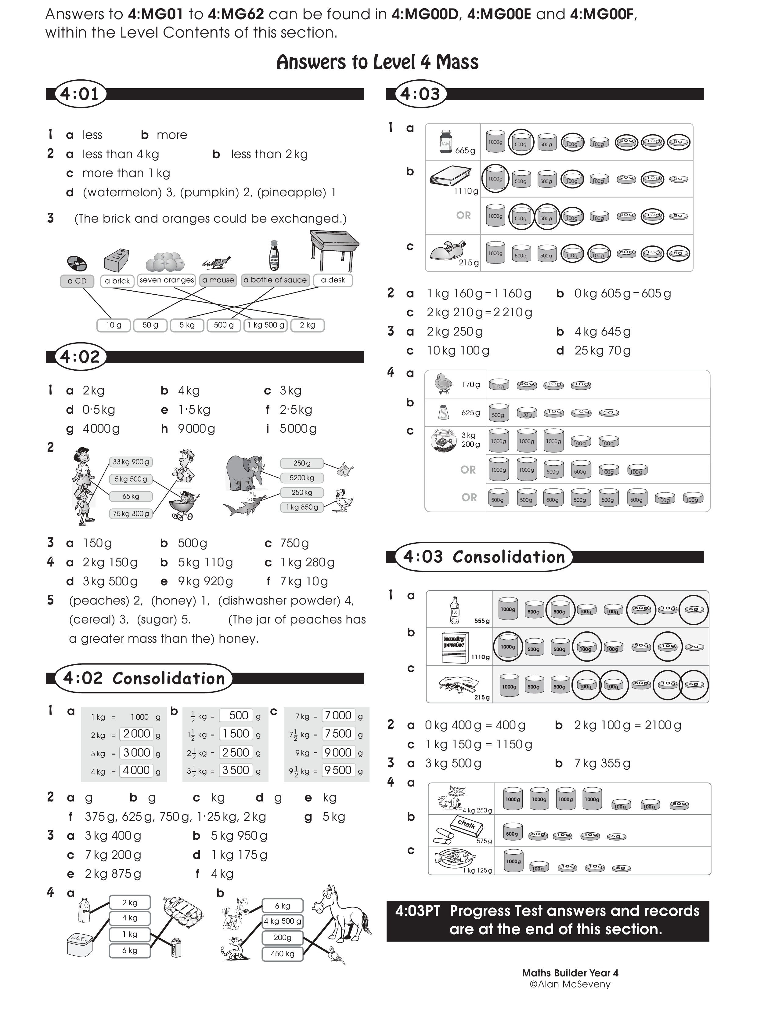 Answers — worksheet preview