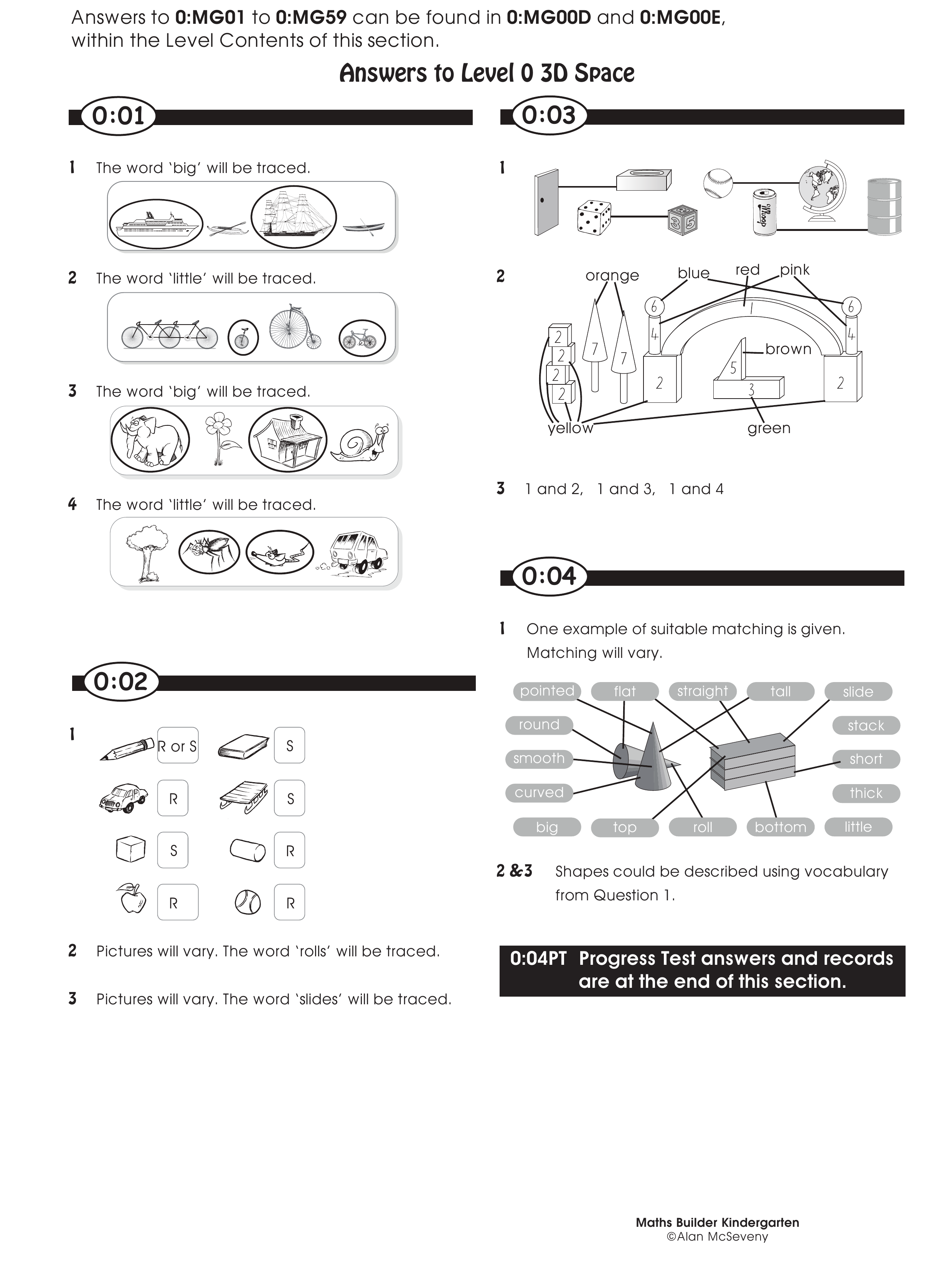 Answers — worksheet preview