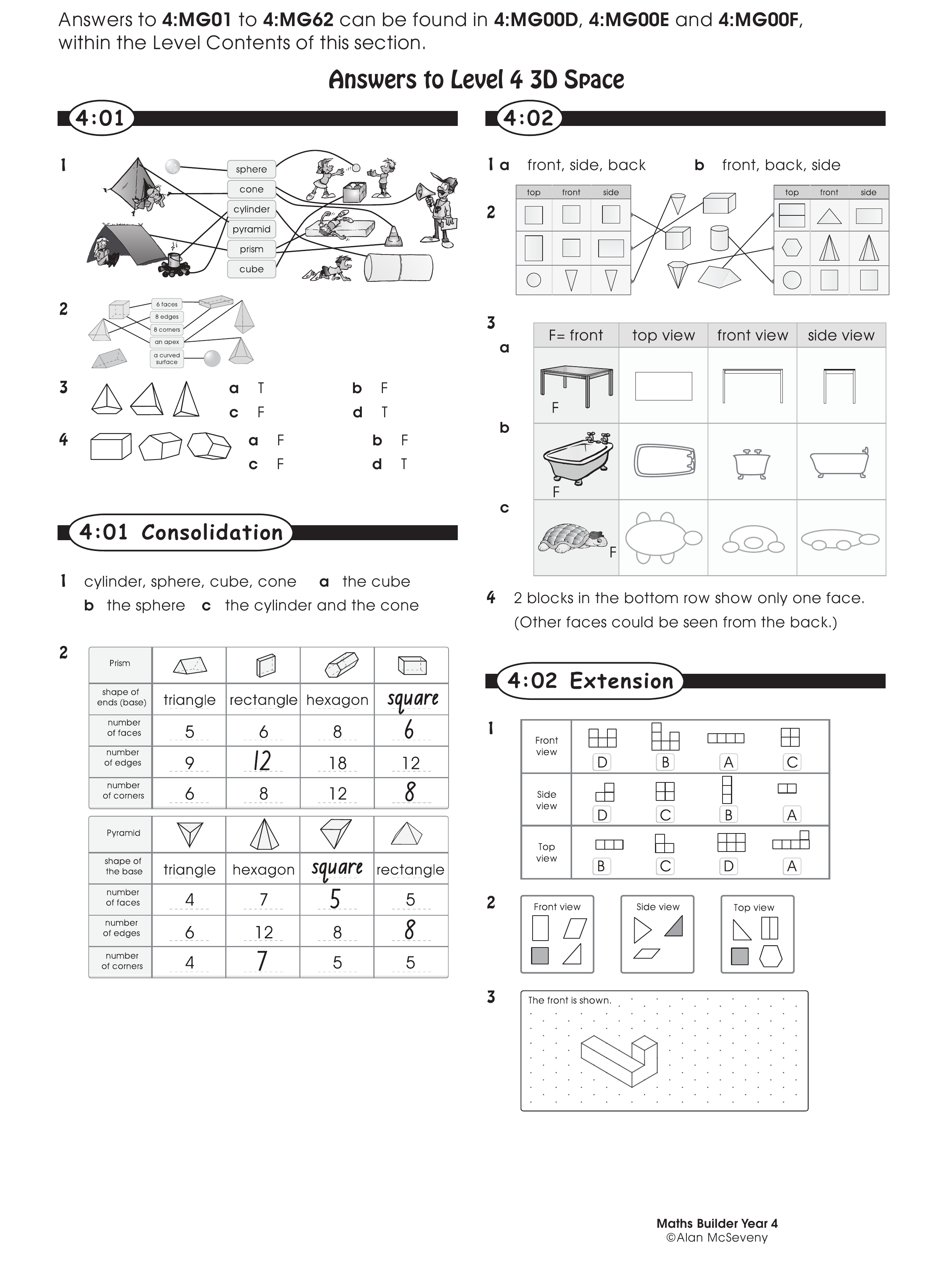 Answers — worksheet preview