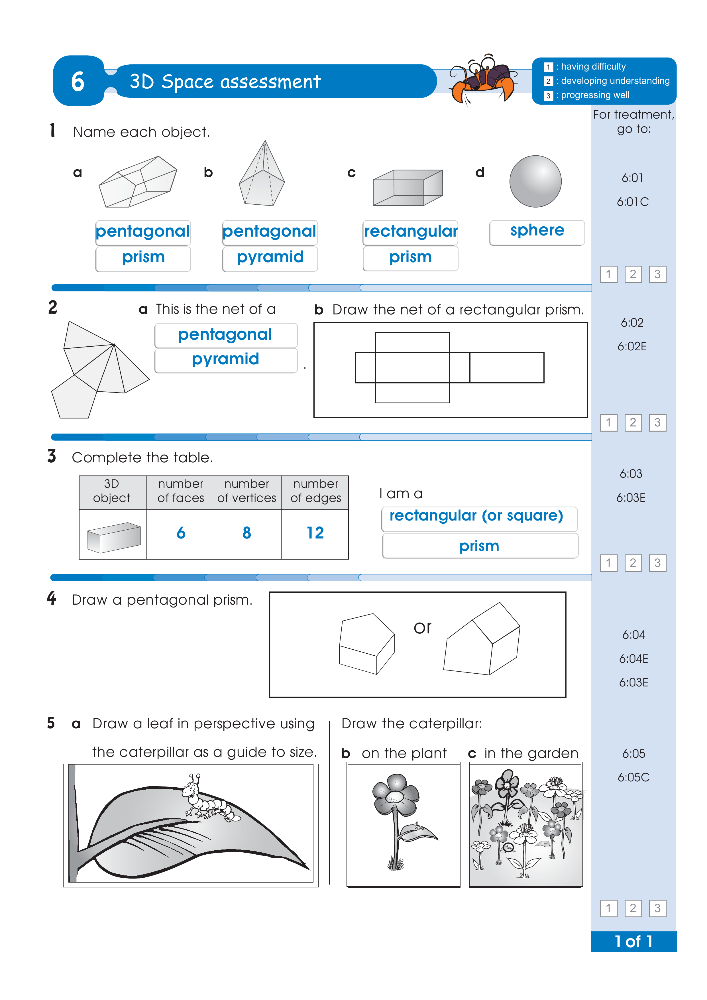 Assessment test answers — worksheet preview