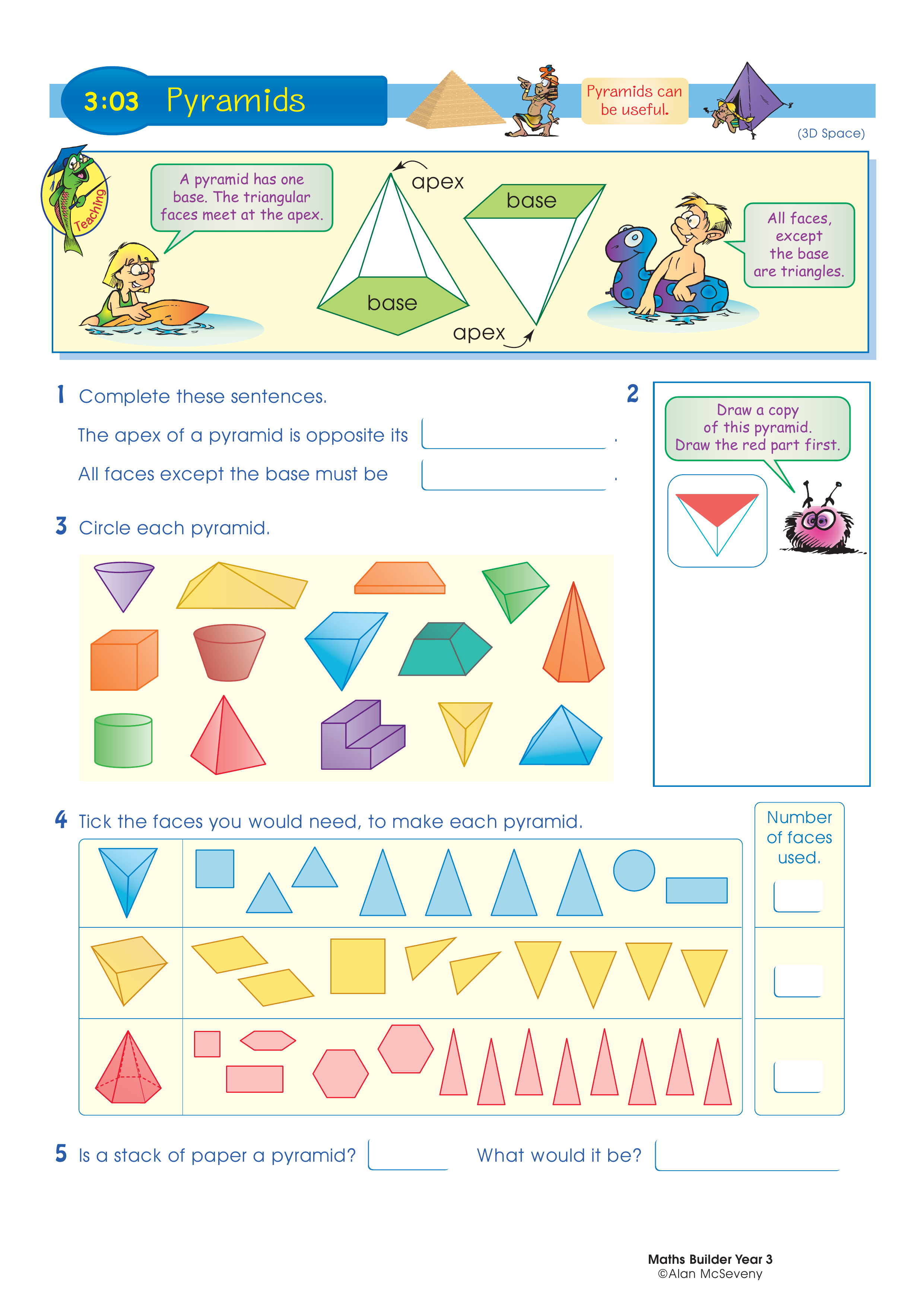Pyramids — worksheet preview