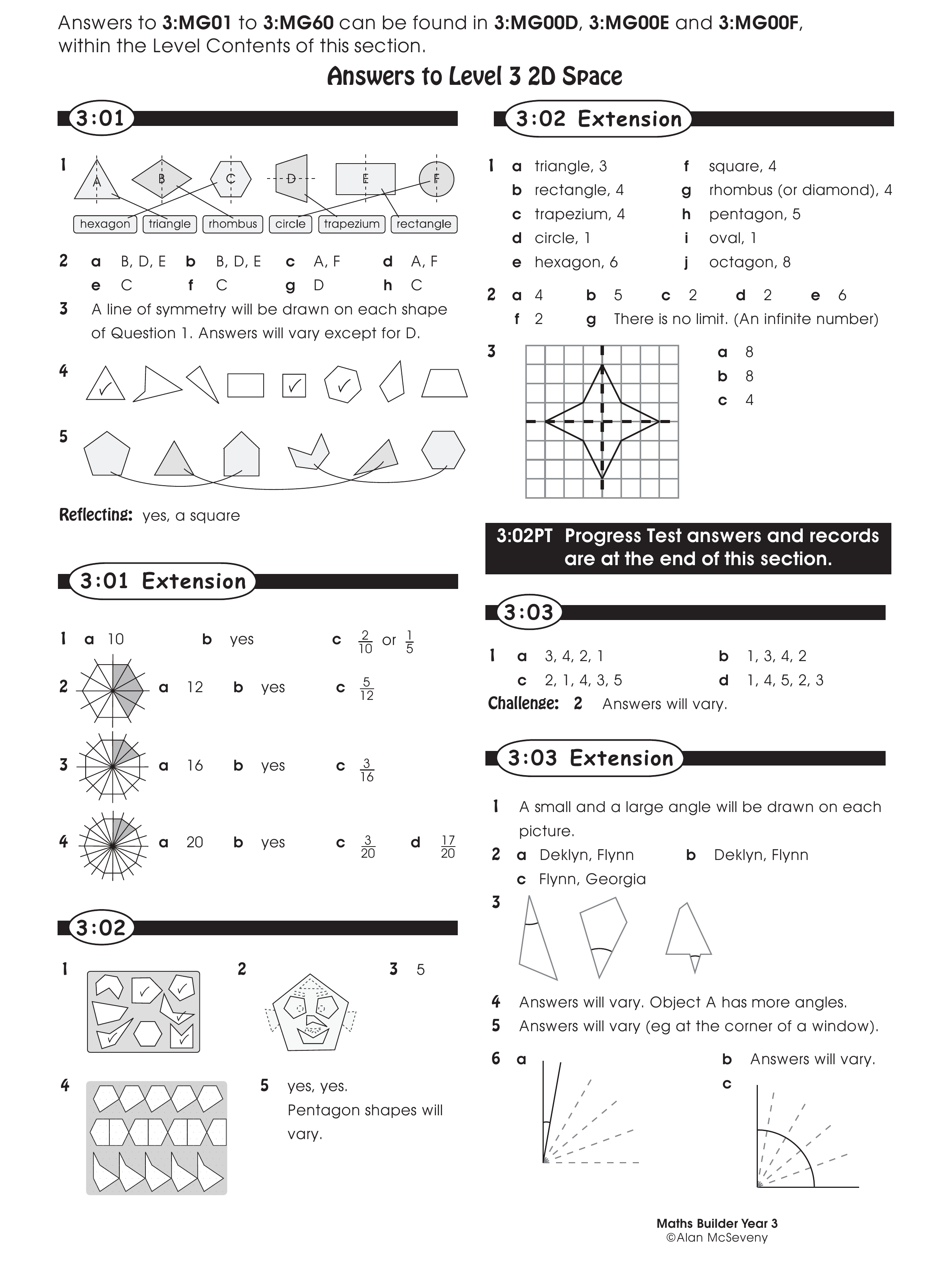Answers — worksheet preview