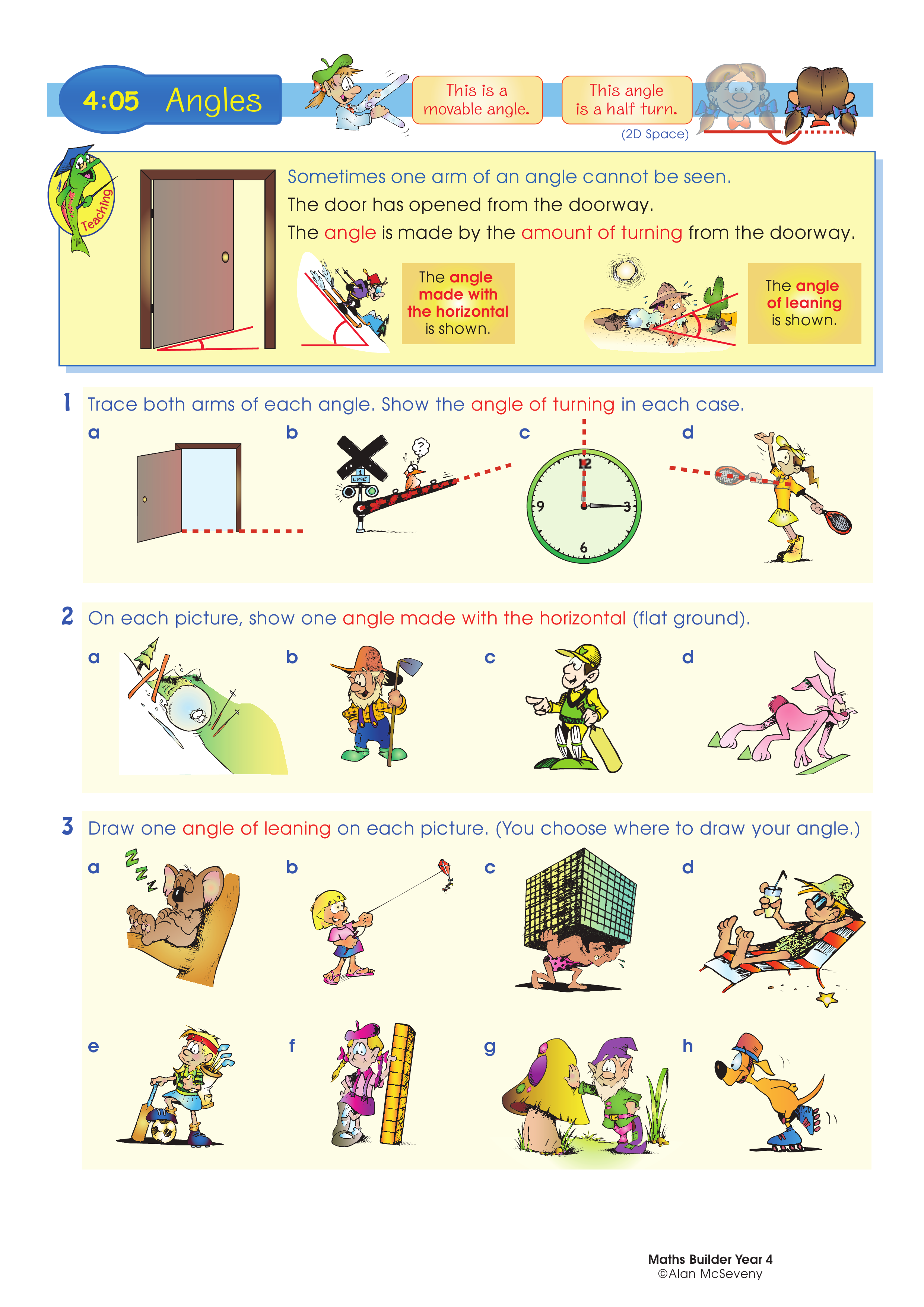 Angles — worksheet preview
