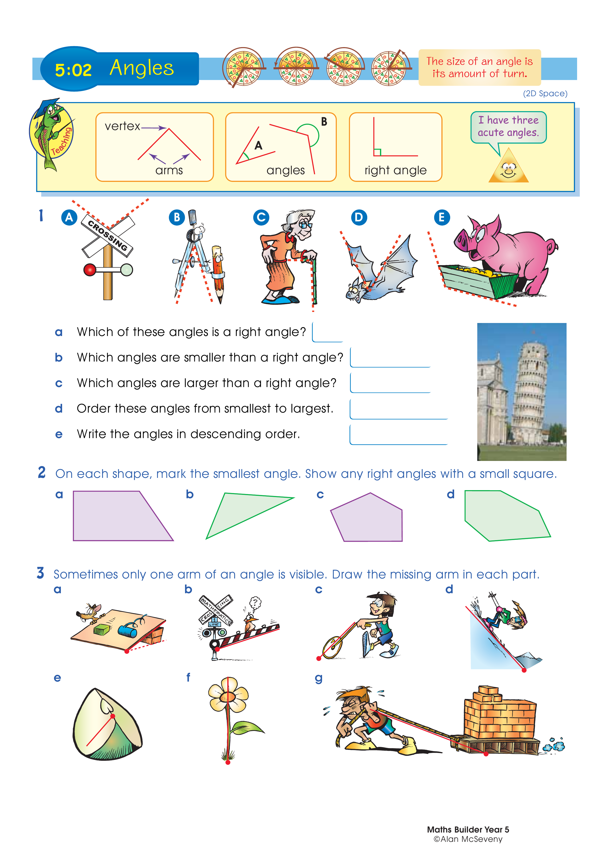 Angles — worksheet preview