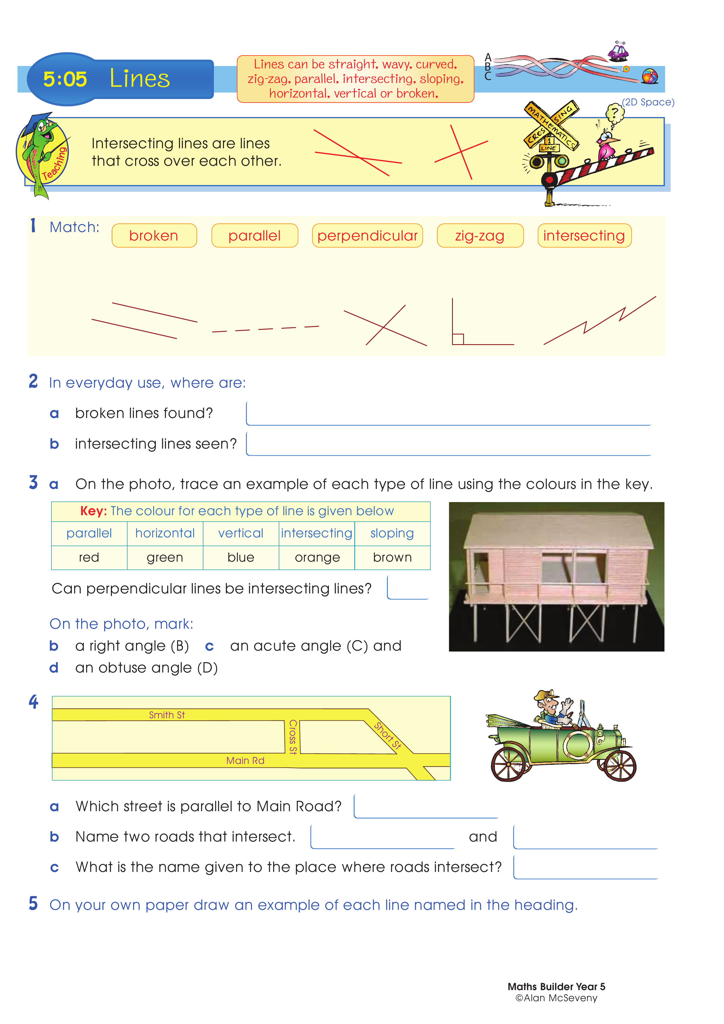 Lines — worksheet preview