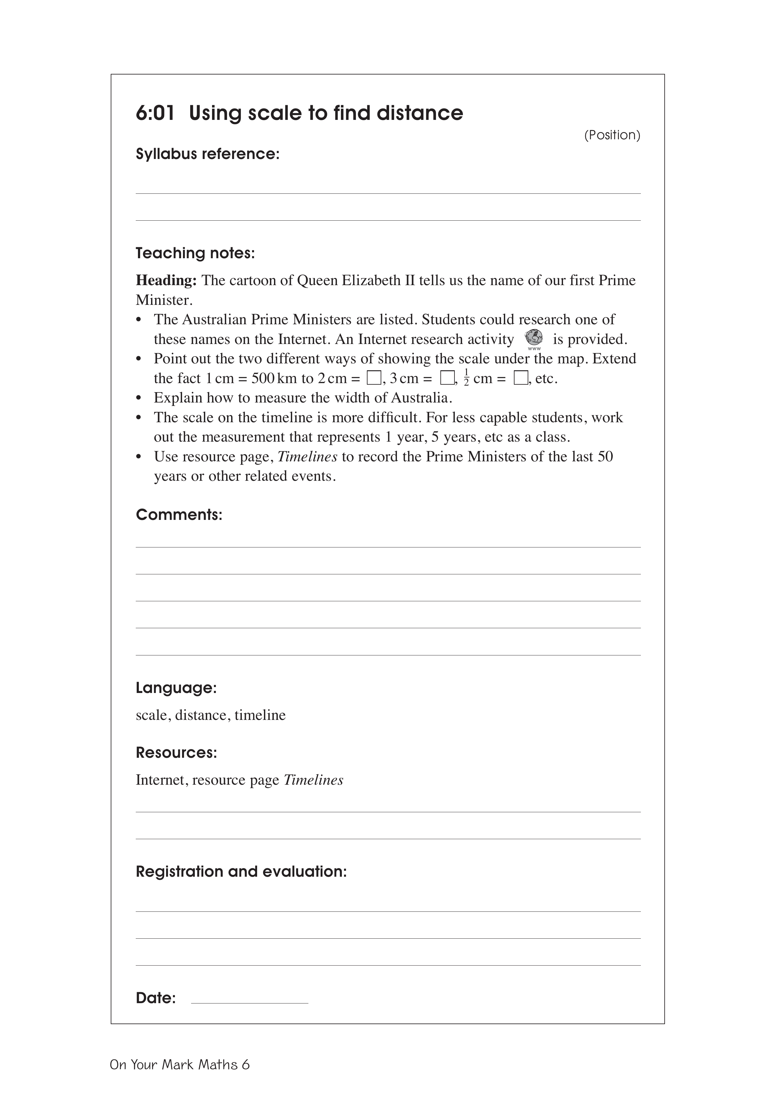 Using scale to find distance — worksheet preview