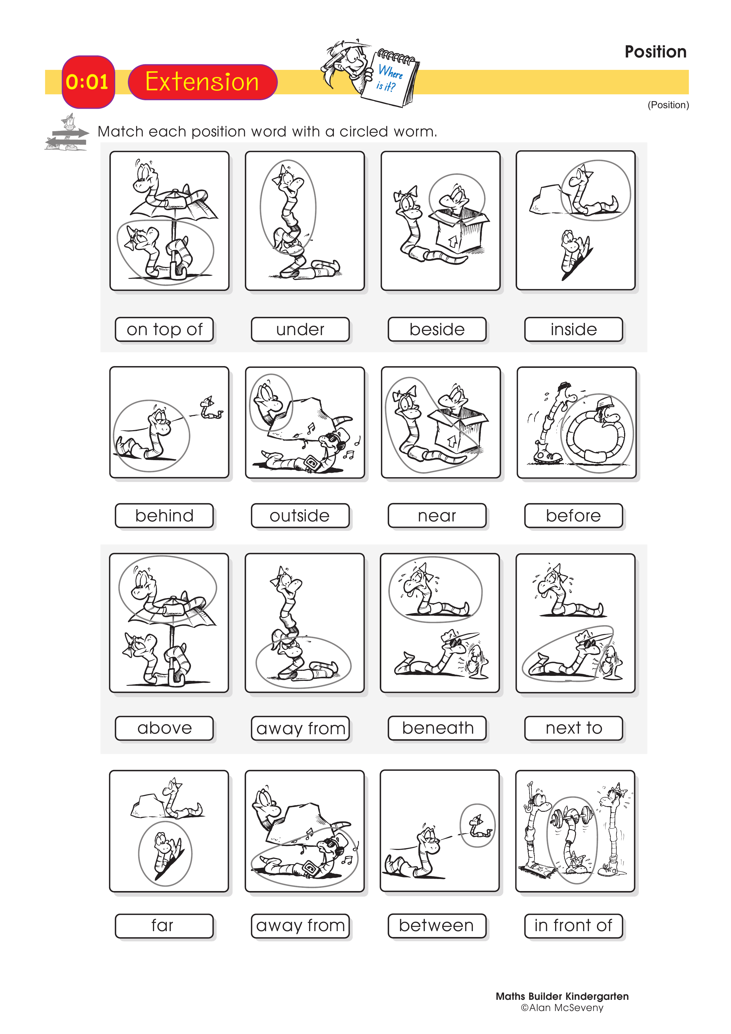 Position — worksheet preview