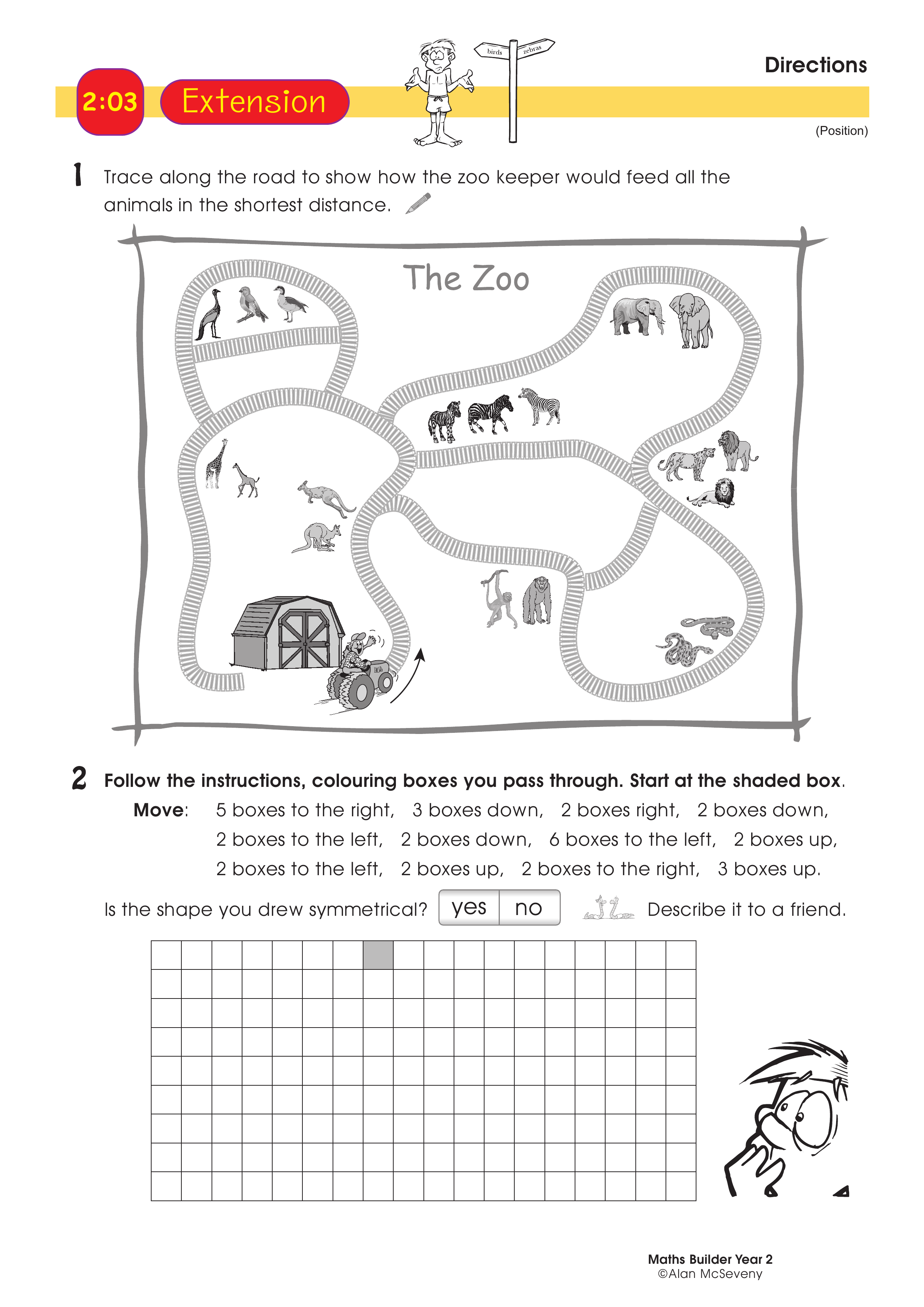 Directions — worksheet preview