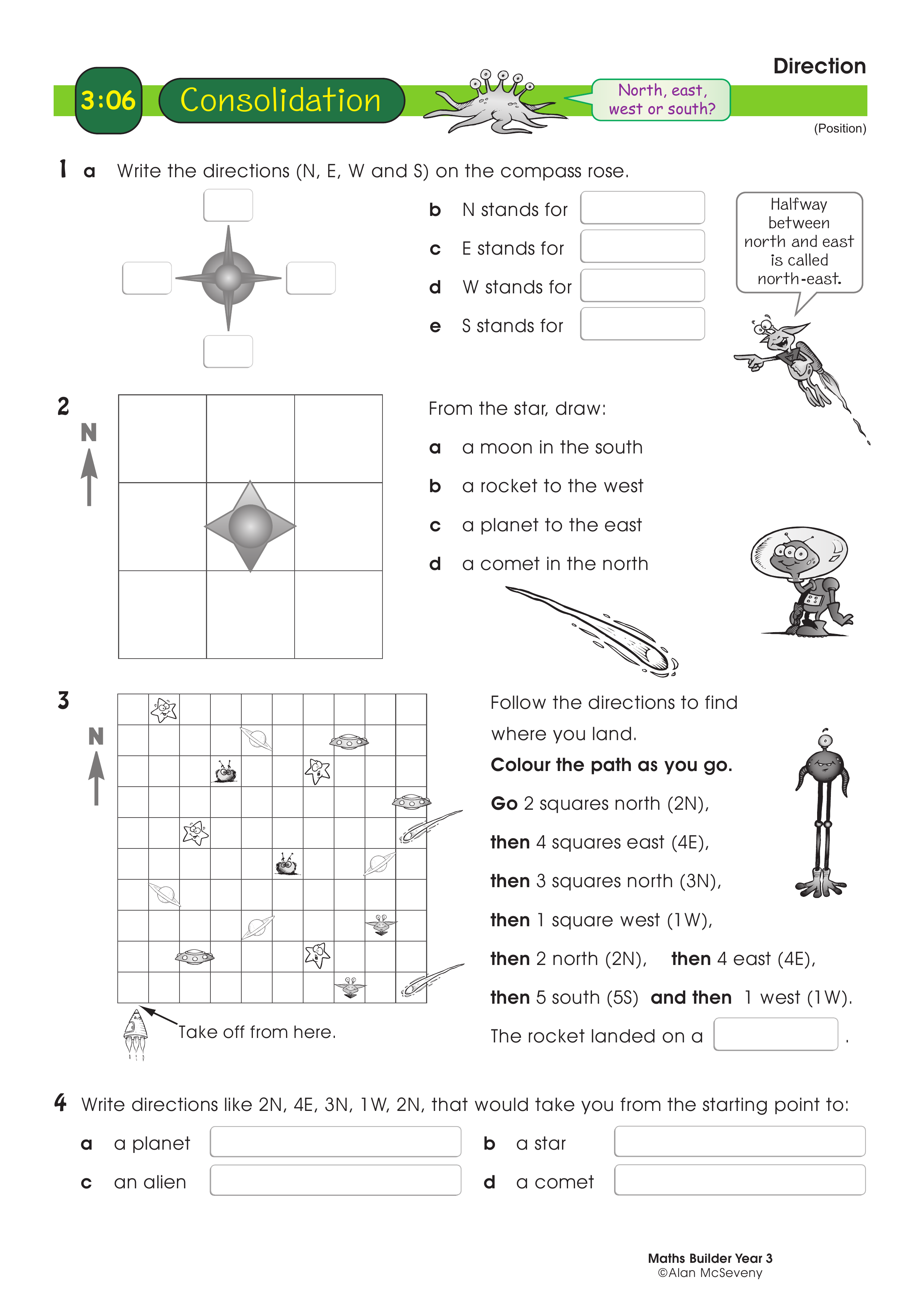 Direction — worksheet preview