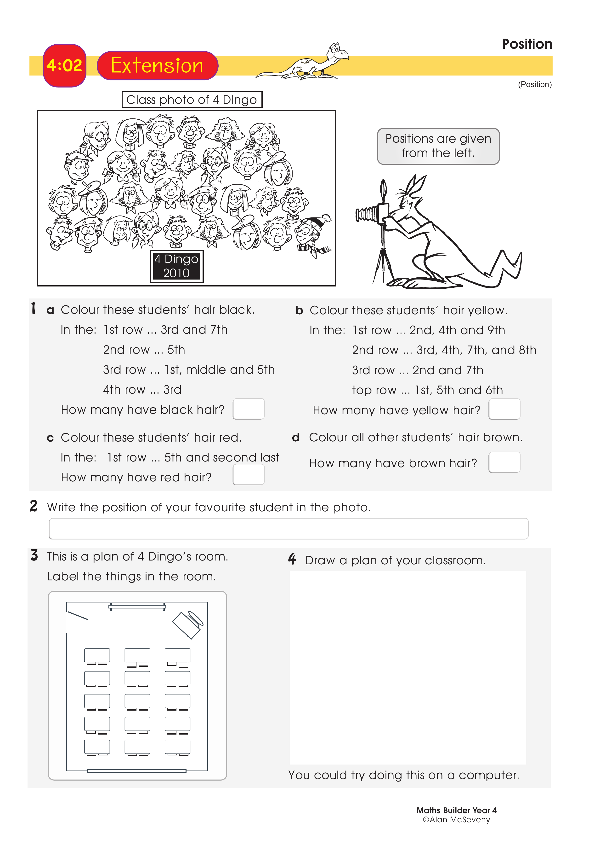 Position — worksheet preview