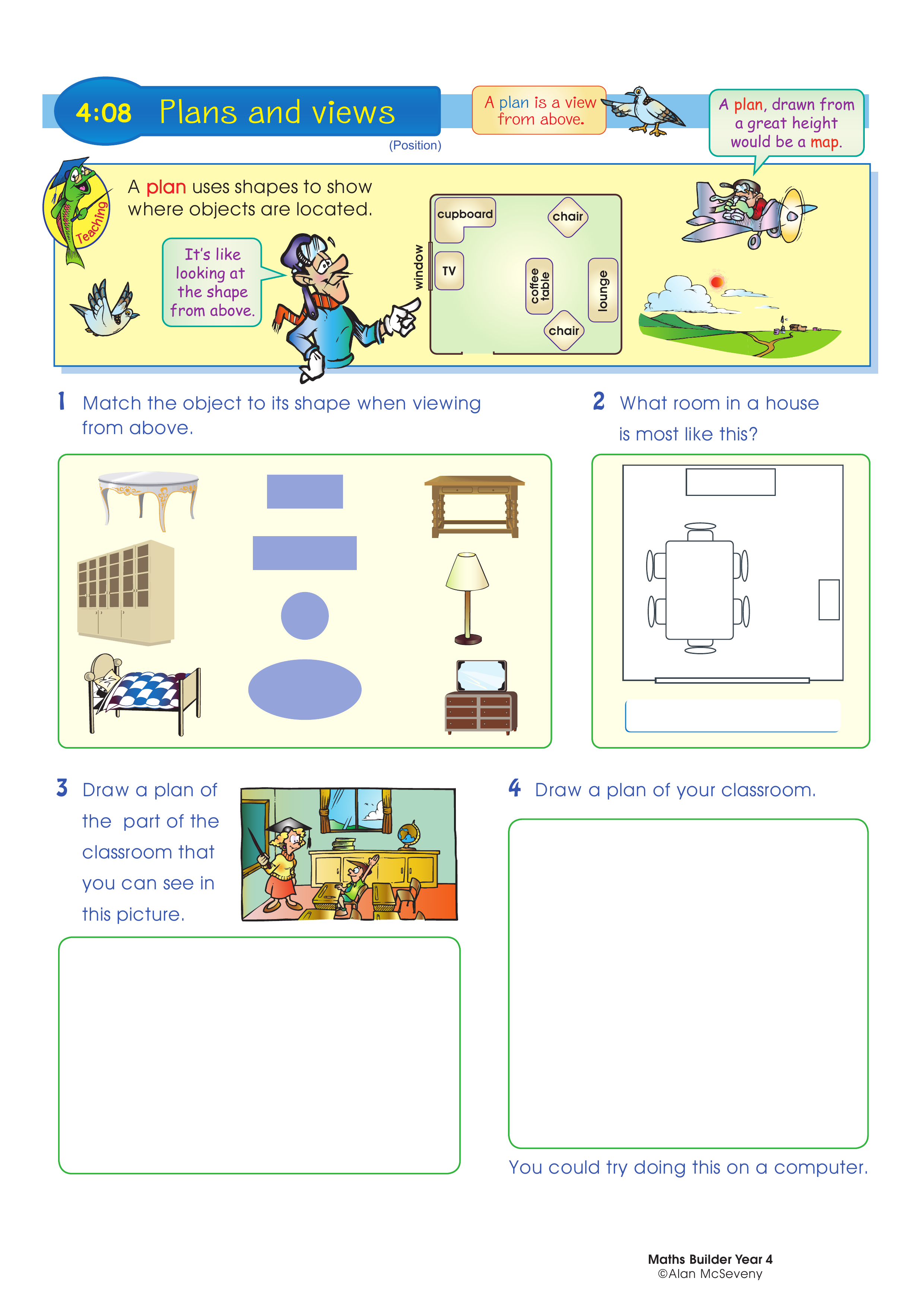 Plans and views — worksheet preview