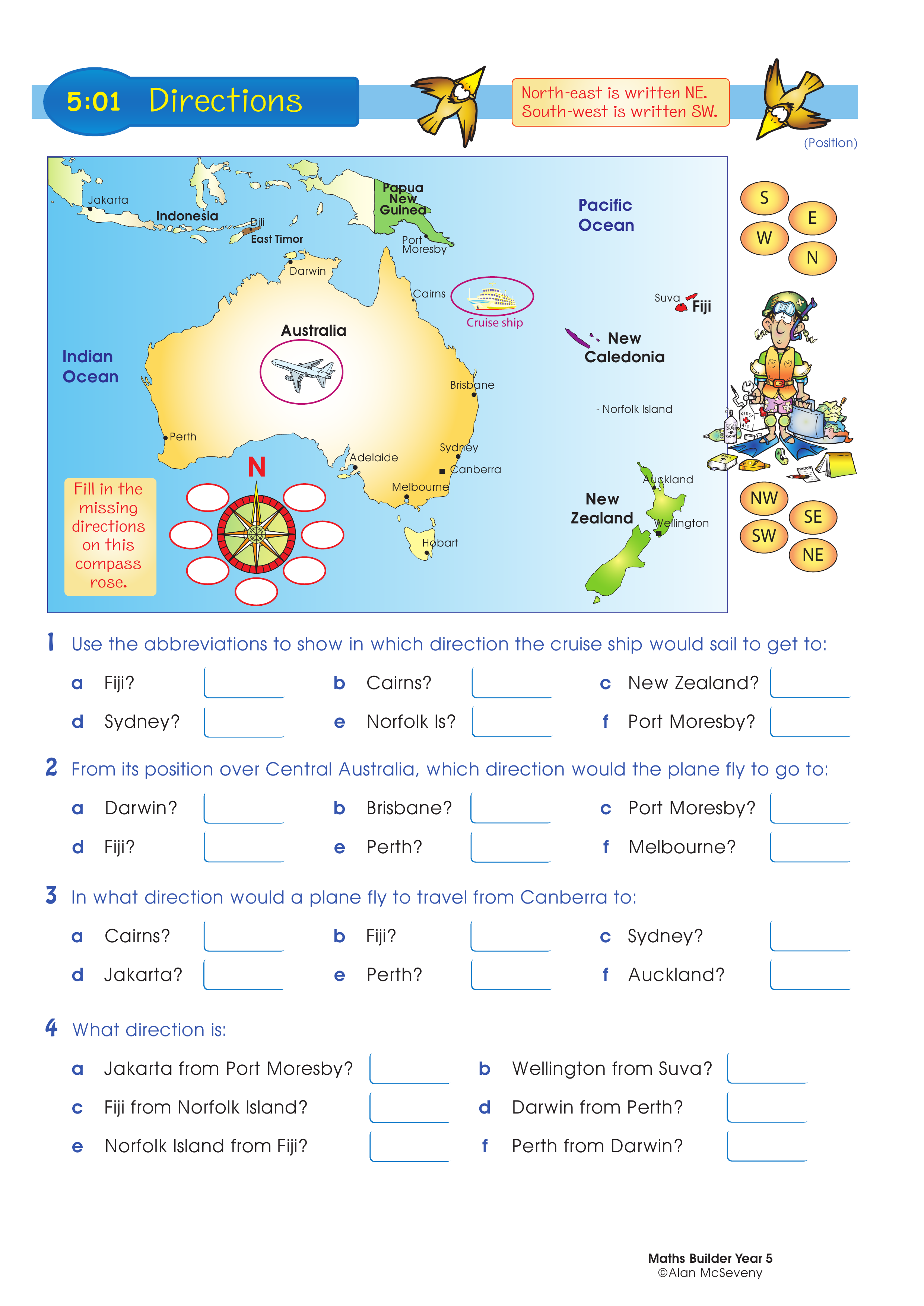 Directions — worksheet preview