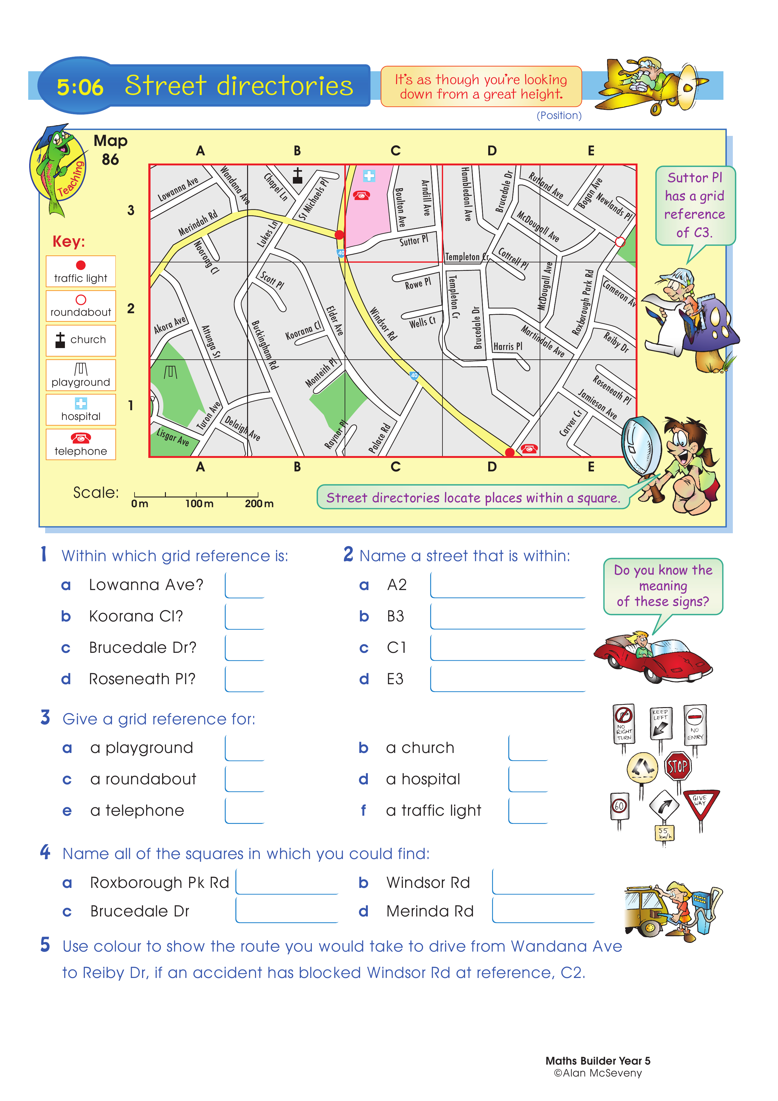 Street directories — worksheet preview