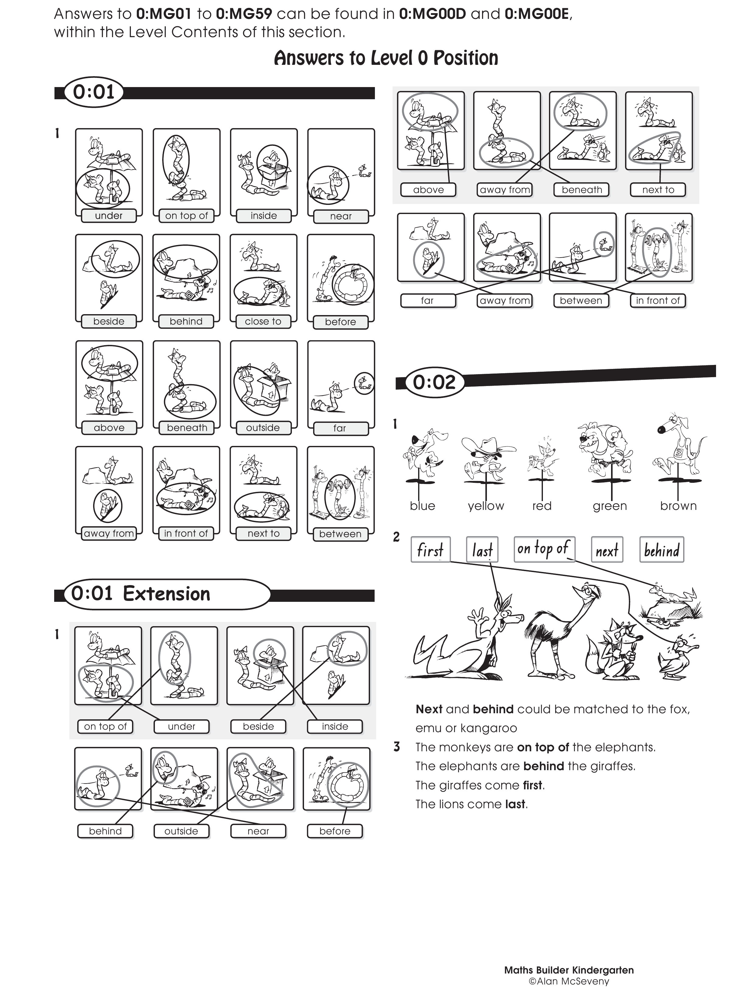 Answers — worksheet preview